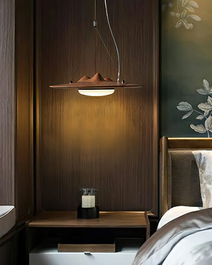 Renia Wood Pendant Light-Moonnatur