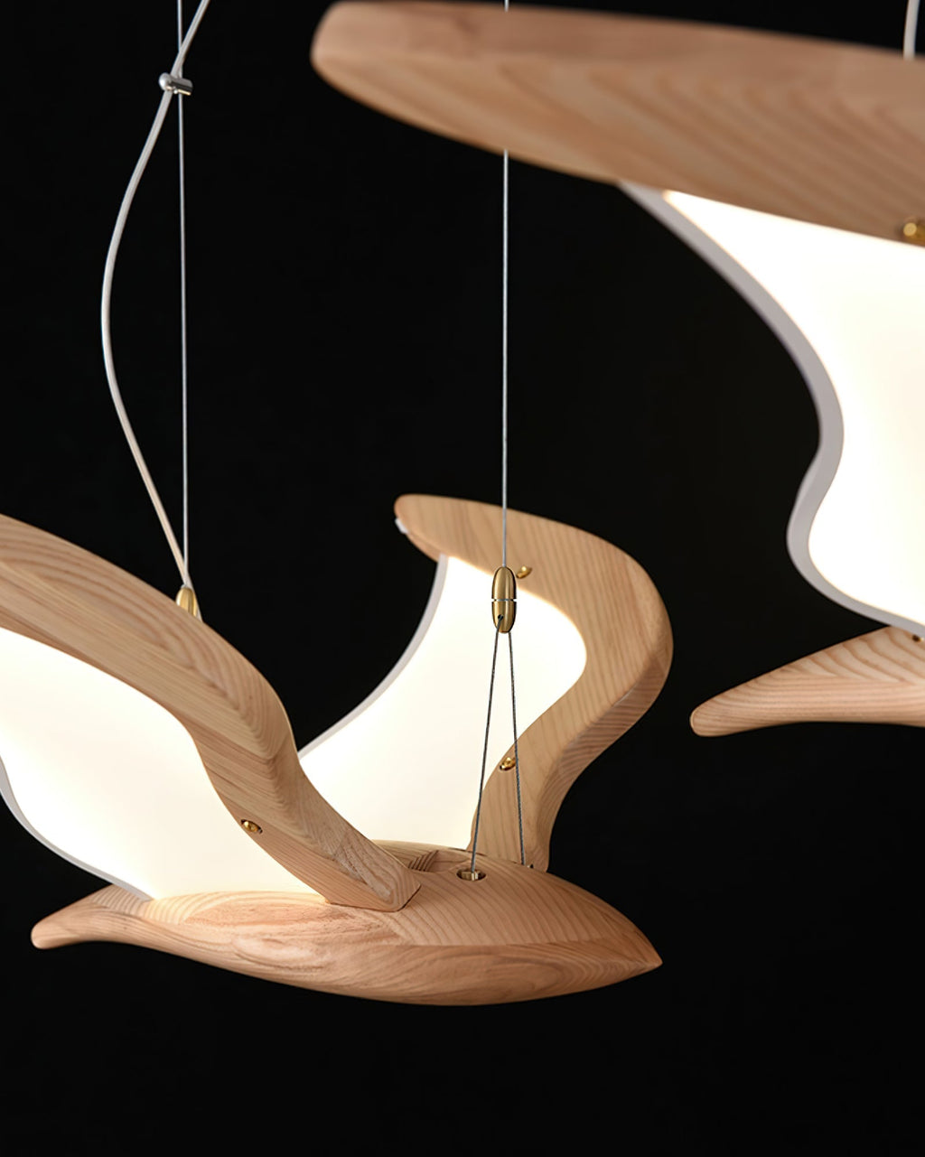Embria Wood Chandelier-Moonnatur