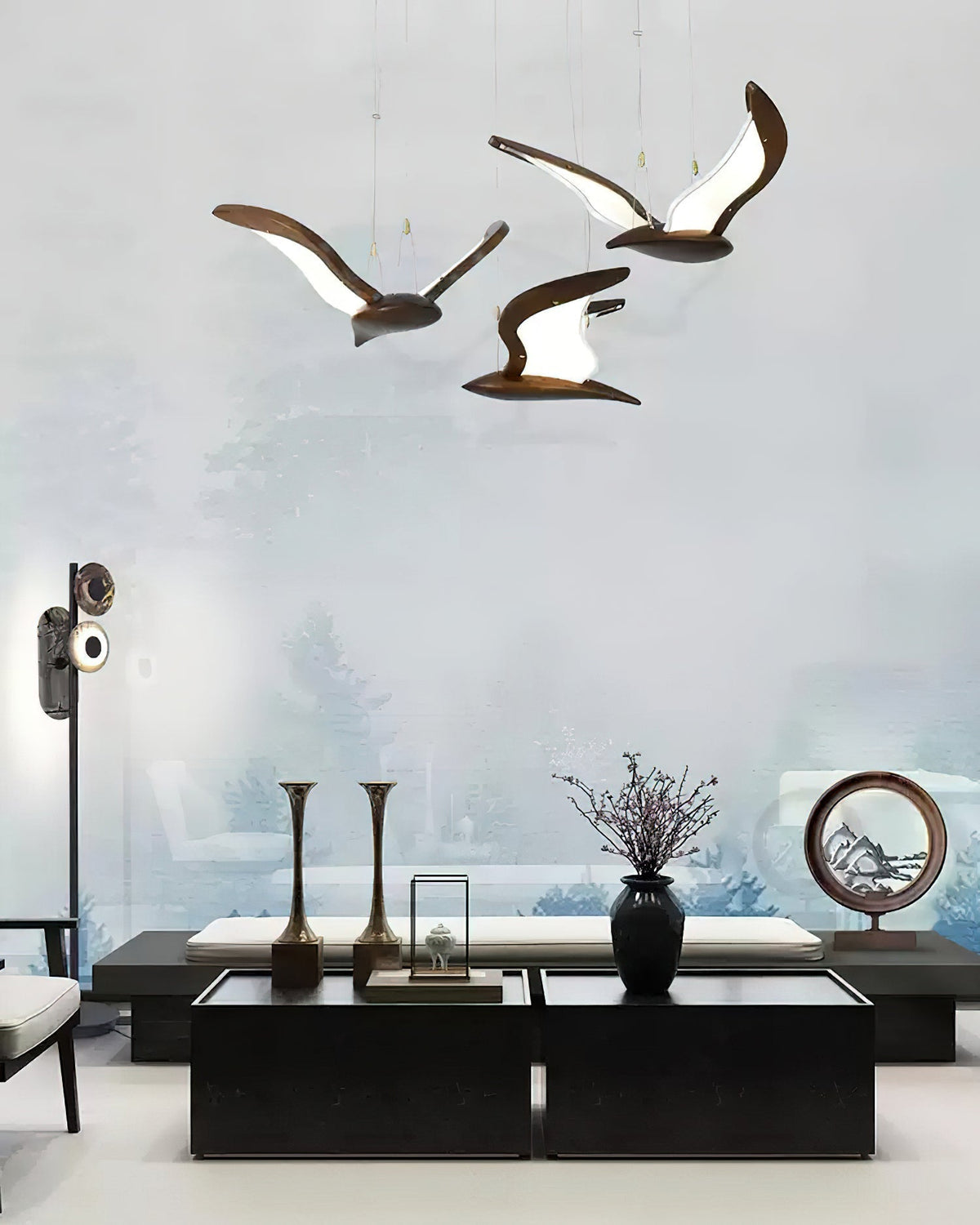 Embria Wood Chandelier-Moonnatur
