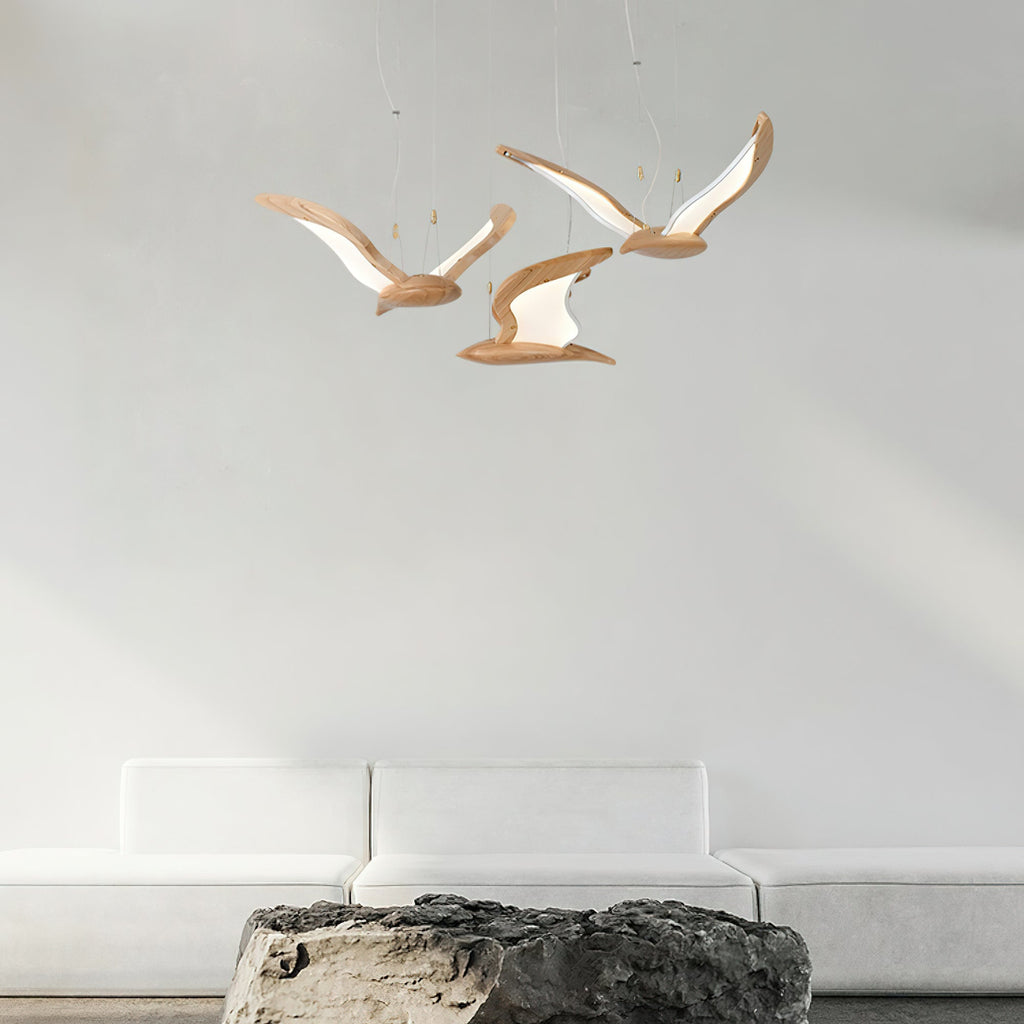 Embria Wood Chandelier-Moonnatur