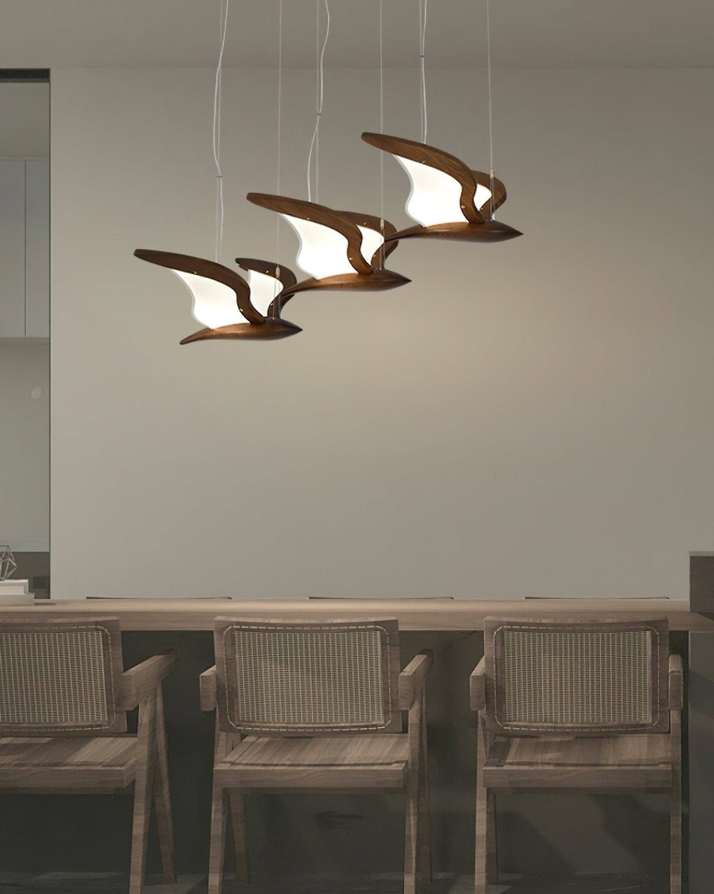 Embria Wood Chandelier-Moonnatur