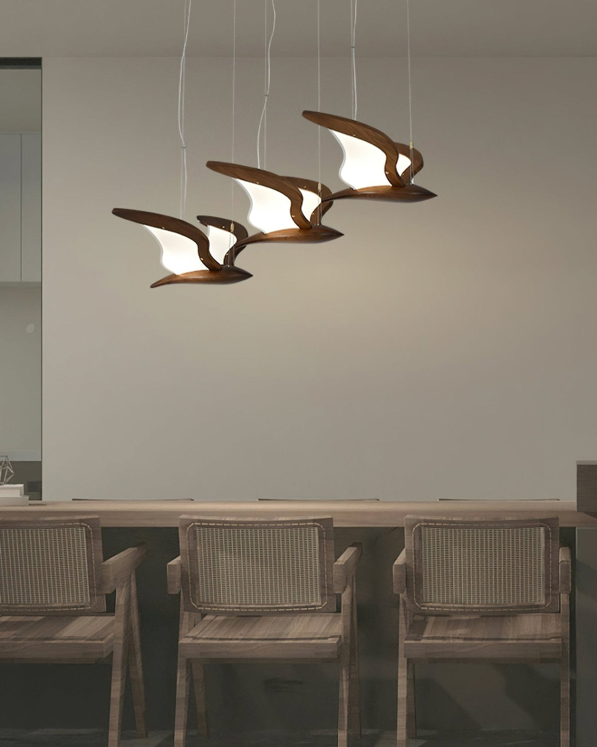 Embria Wood Chandelier-Moonnatur