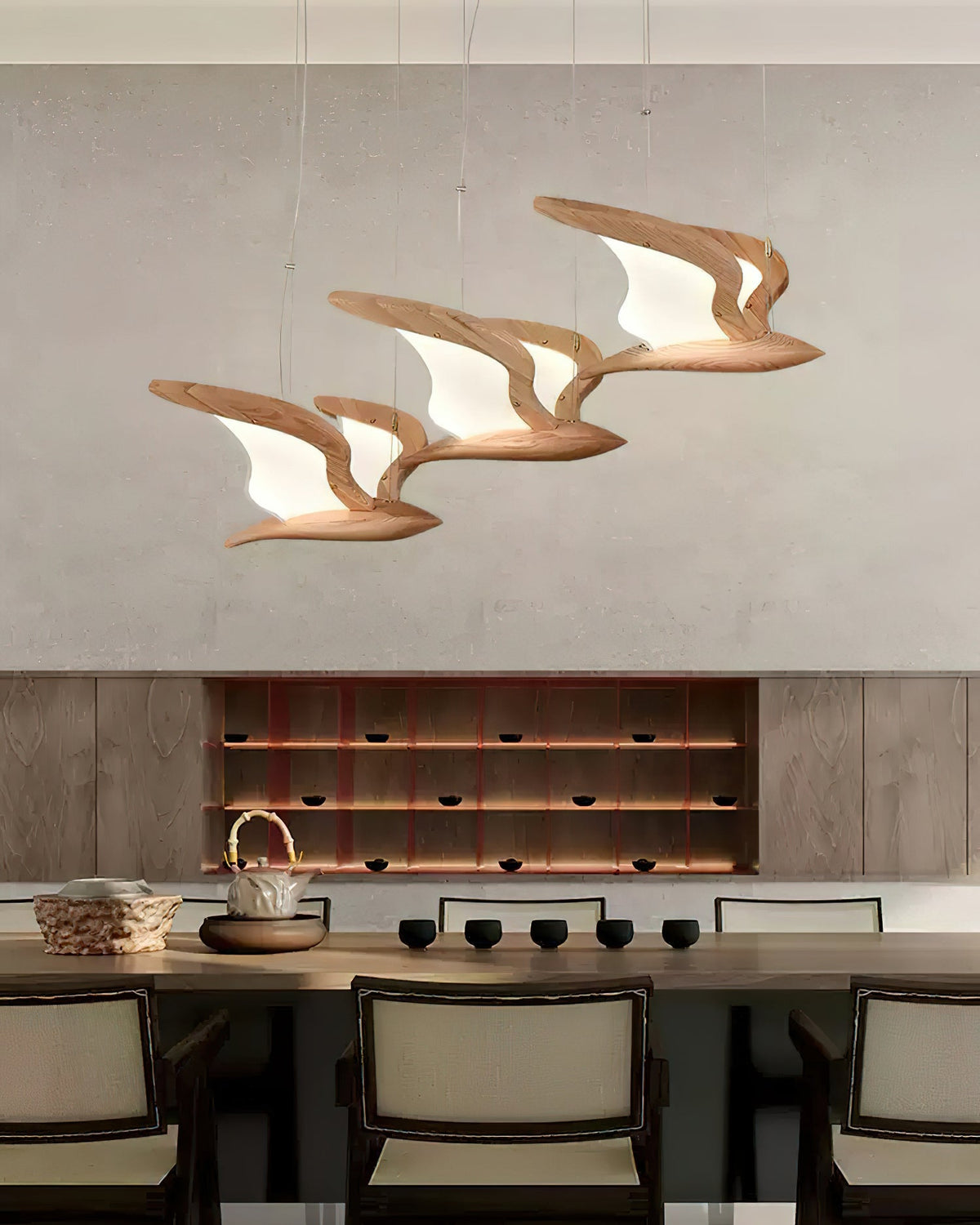 Embria Wood Chandelier-Moonnatur