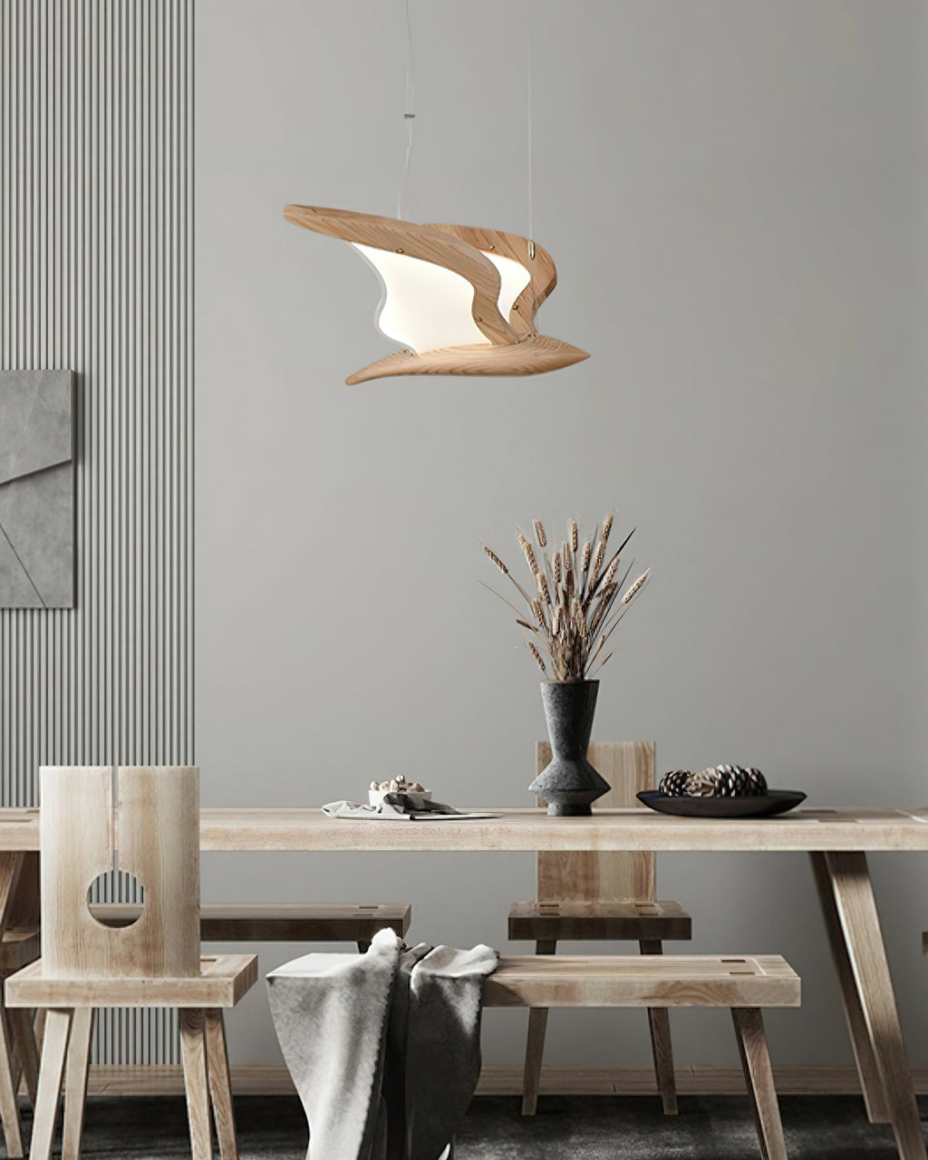 Embria Wood Chandelier-Moonnatur