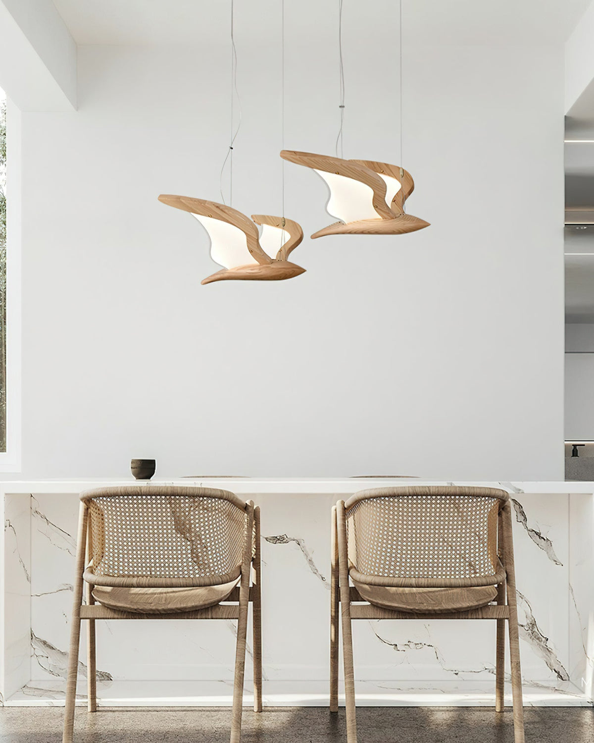 Embria Wood Chandelier-Moonnatur