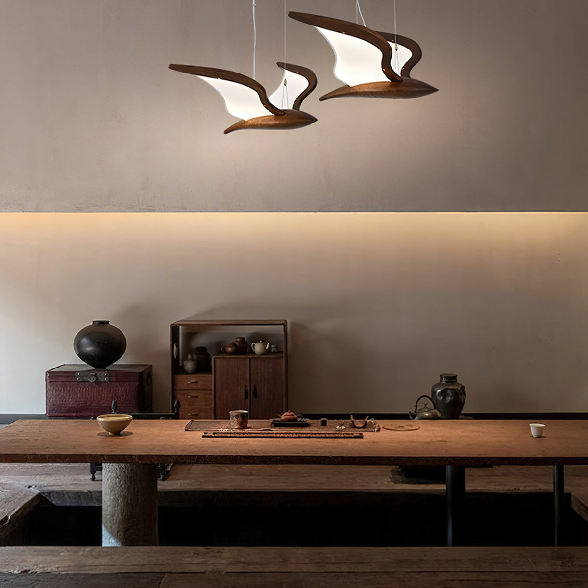 Embria Wood Chandelier-Moonnatur