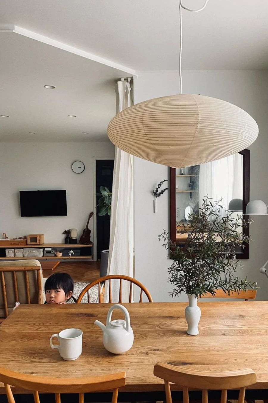Lavenora Paper Pendant Light-Moonnatur