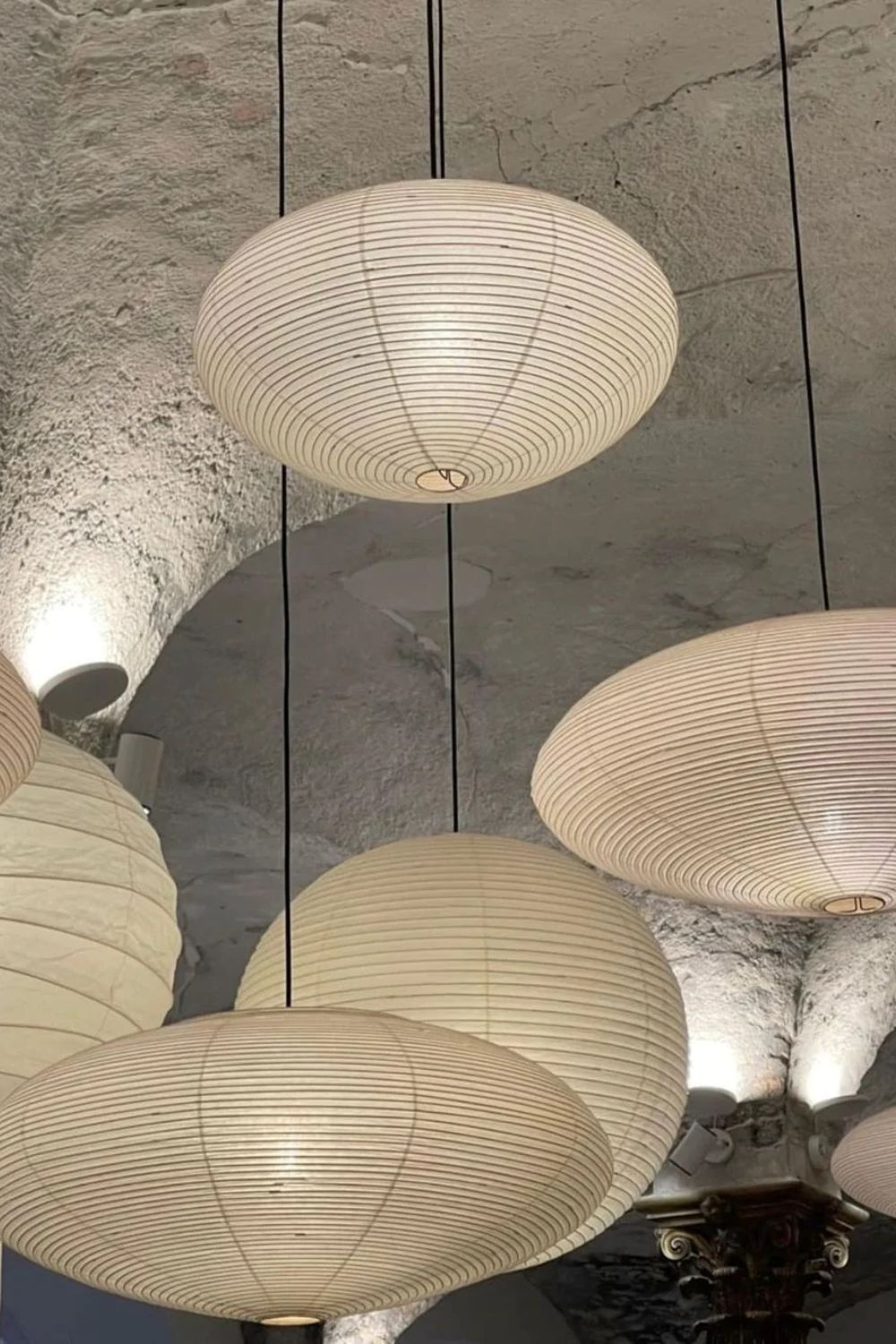 Lavenora Paper Pendant Light-Moonnatur