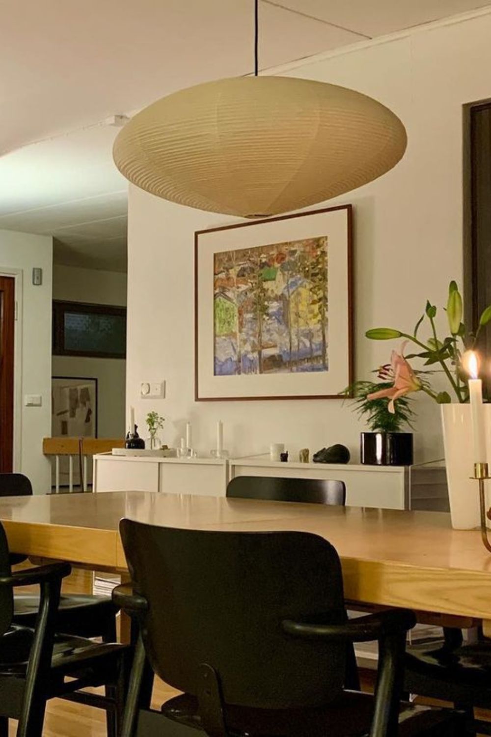 Lavenora Paper Pendant Light-Moonnatur