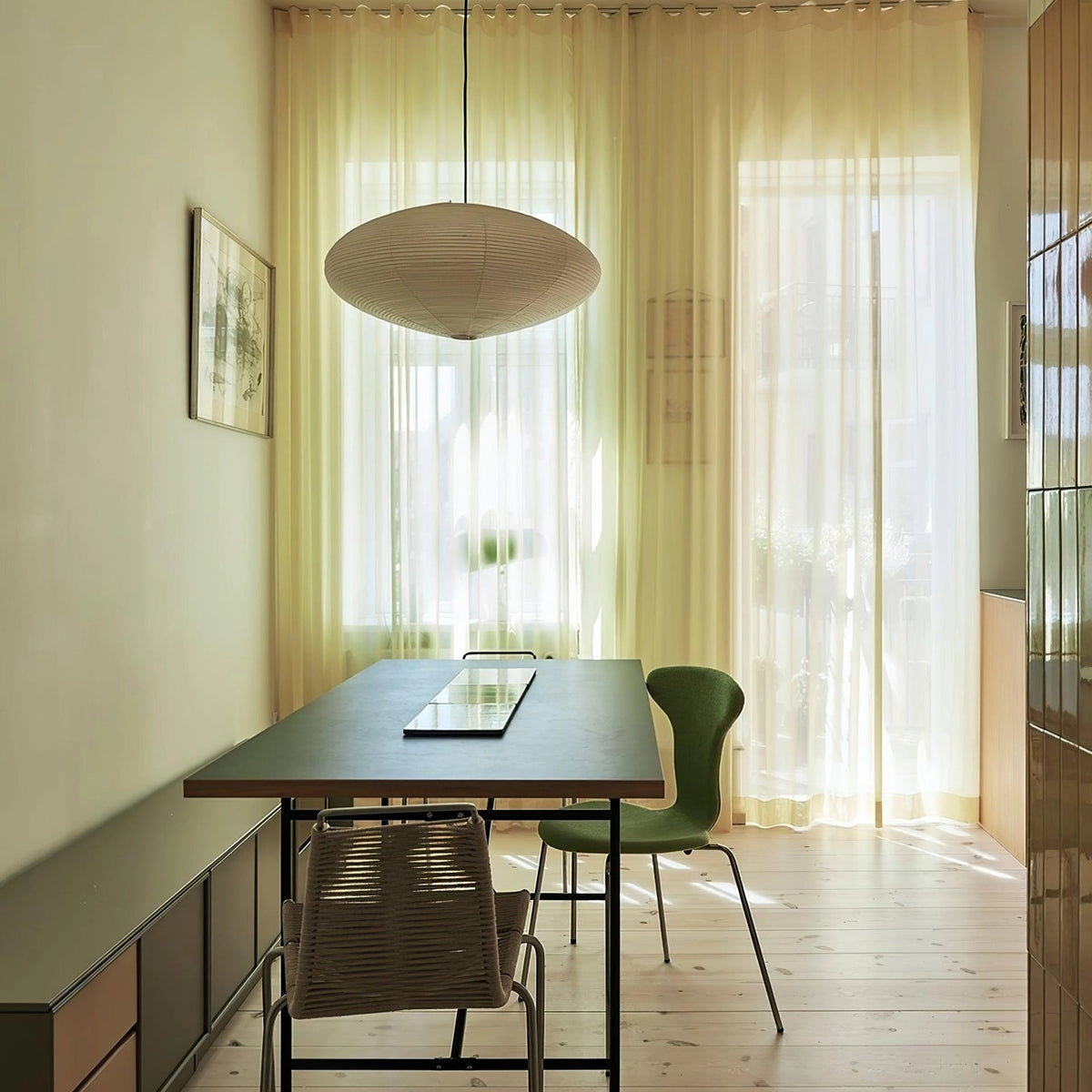 Lavenora Paper Pendant Light-Moonnatur
