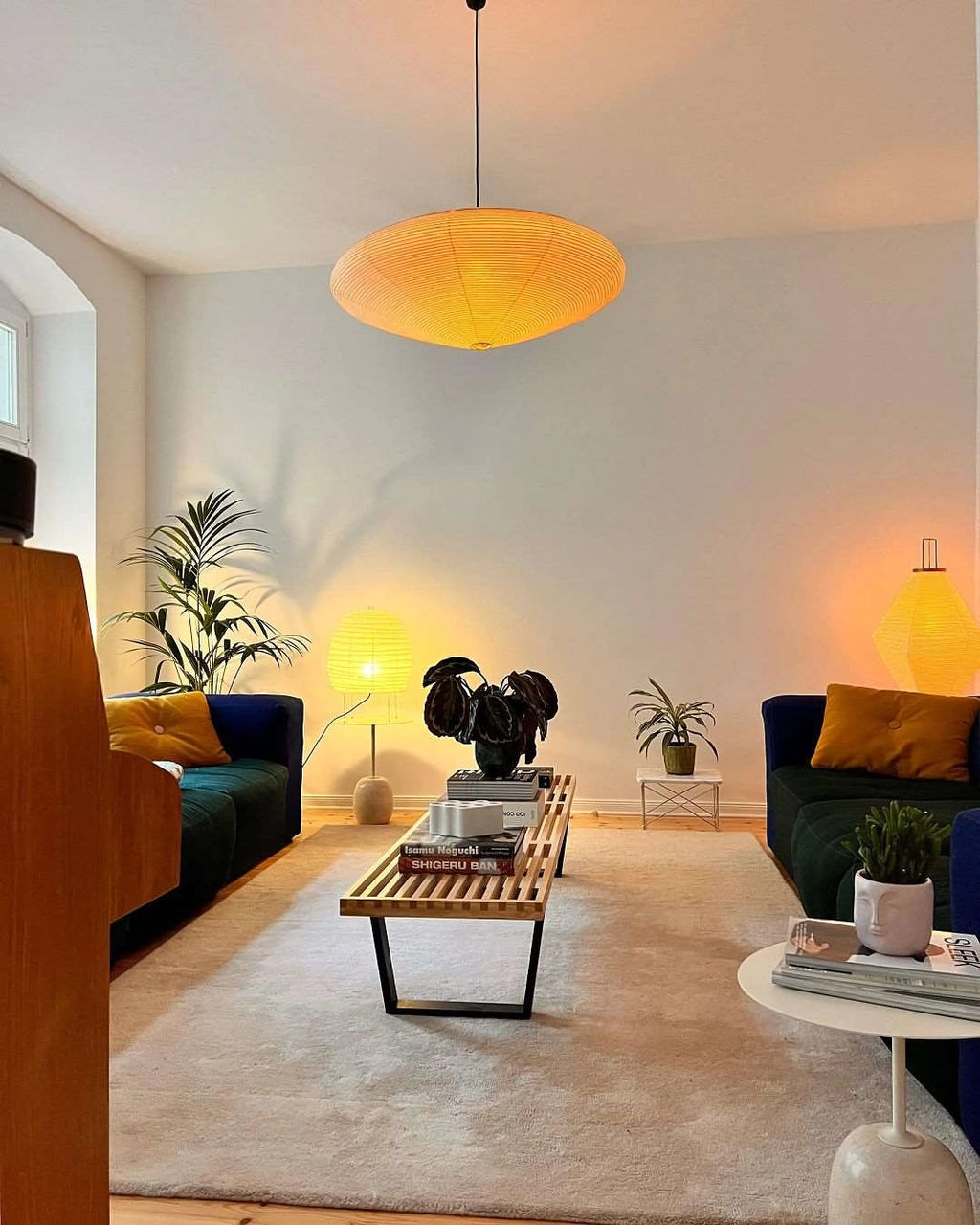 Lavenora Paper Pendant Light-Moonnatur