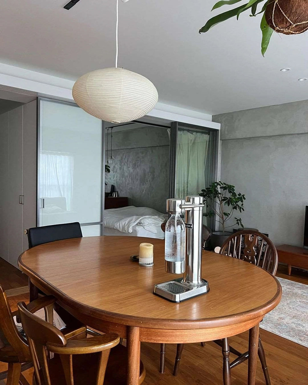 Lavenora Paper Pendant Light-Moonnatur