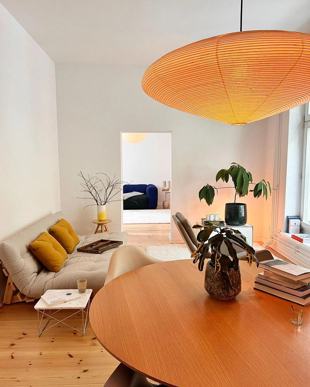 Lavenora Paper Pendant Light-Moonnatur