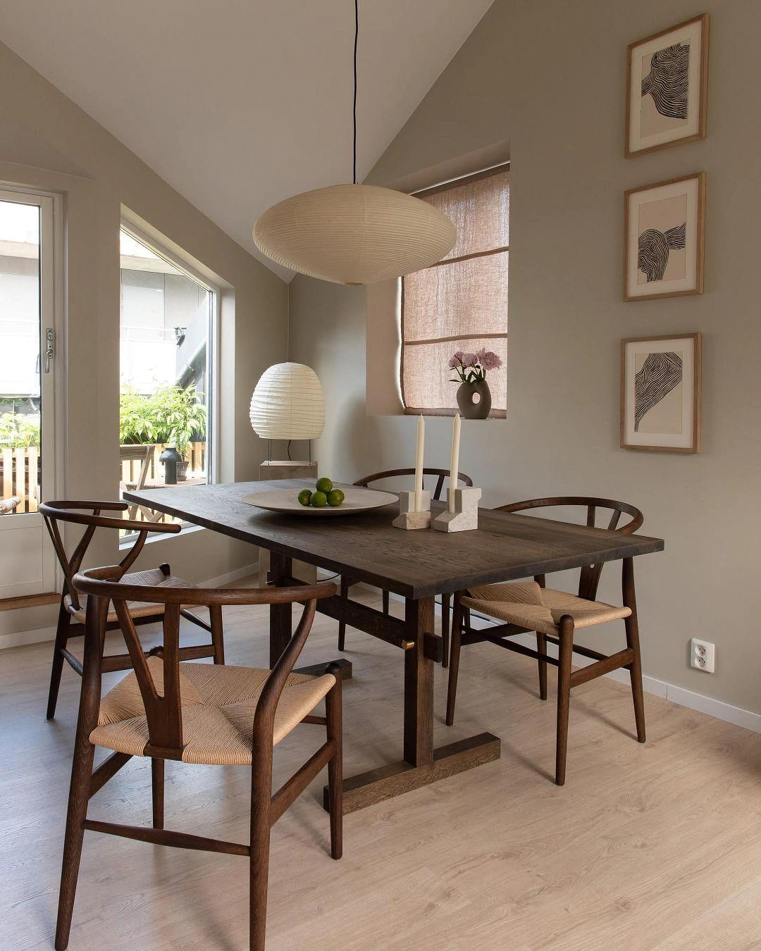 Lavenora Paper Pendant Light-Moonnatur