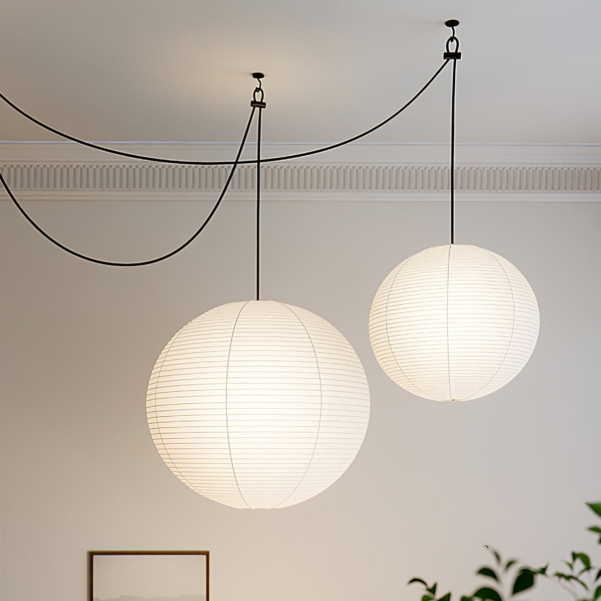 Tildenelle Paper Pendant Light-Moonnatur