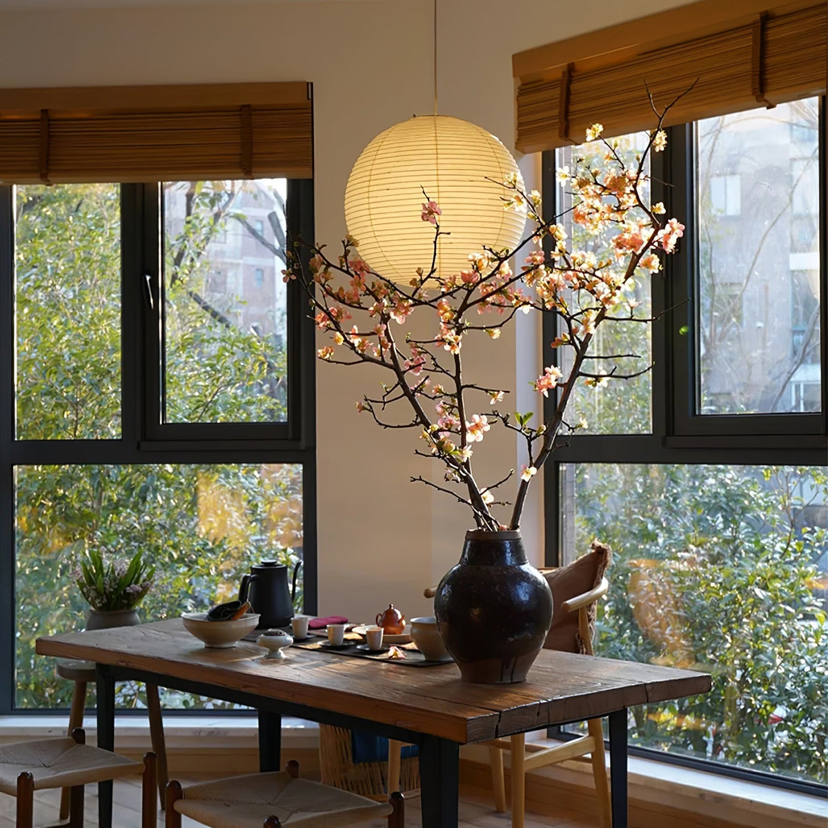 Tildenelle Paper Pendant Light-Moonnatur