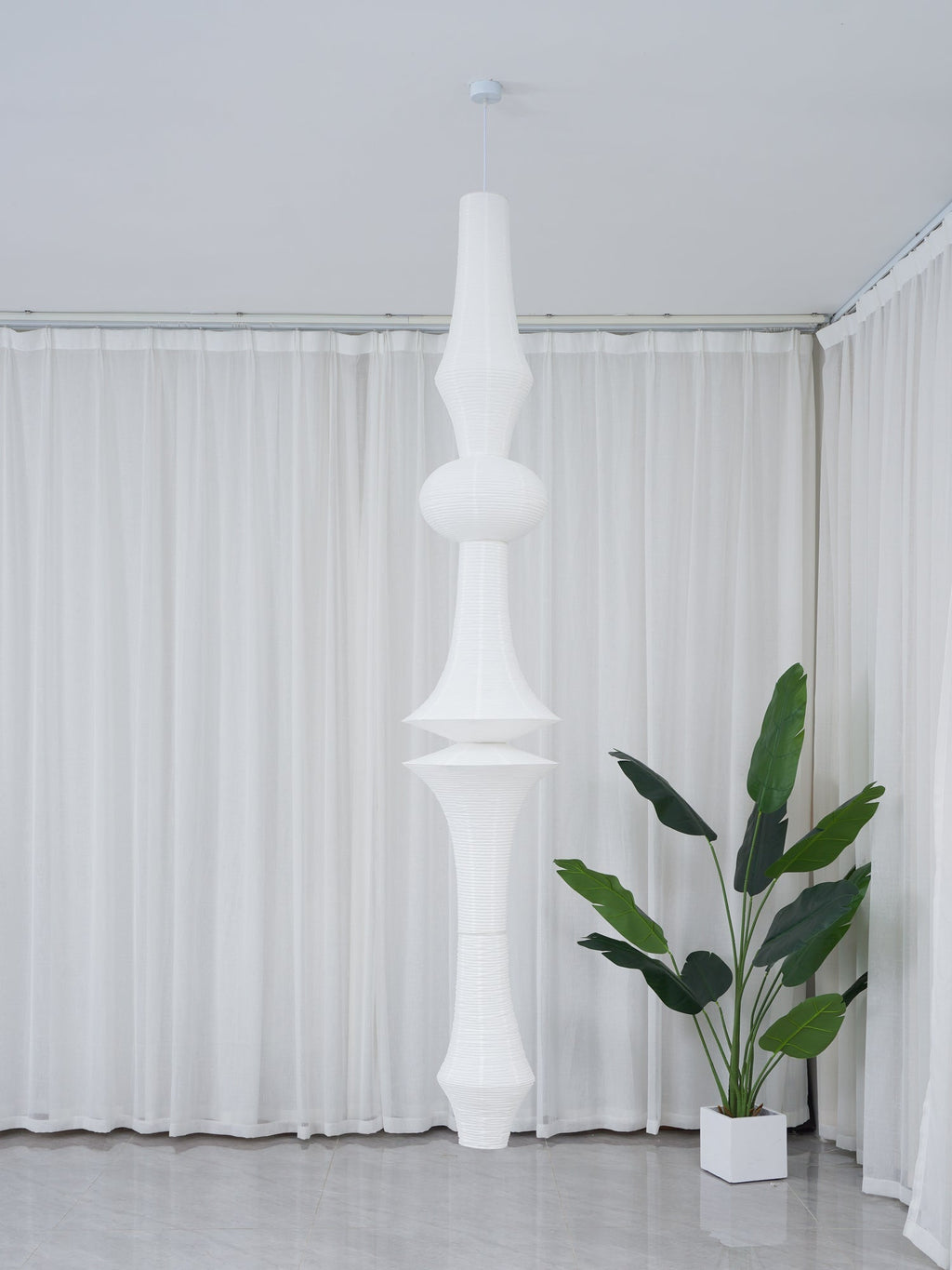 Laelena Paper Pendant Light-Moonnatur