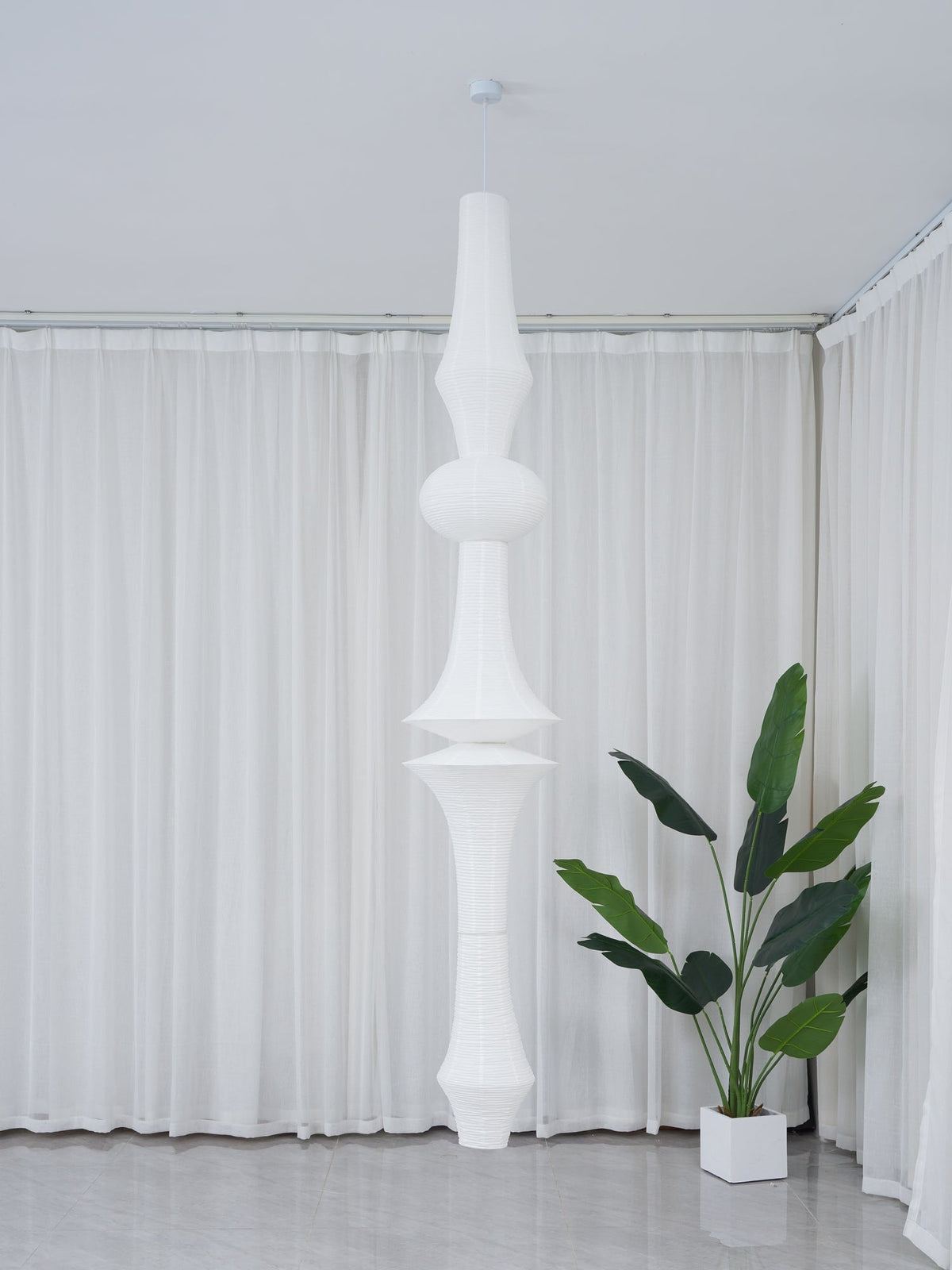 Laelena Paper Pendant Light-Moonnatur