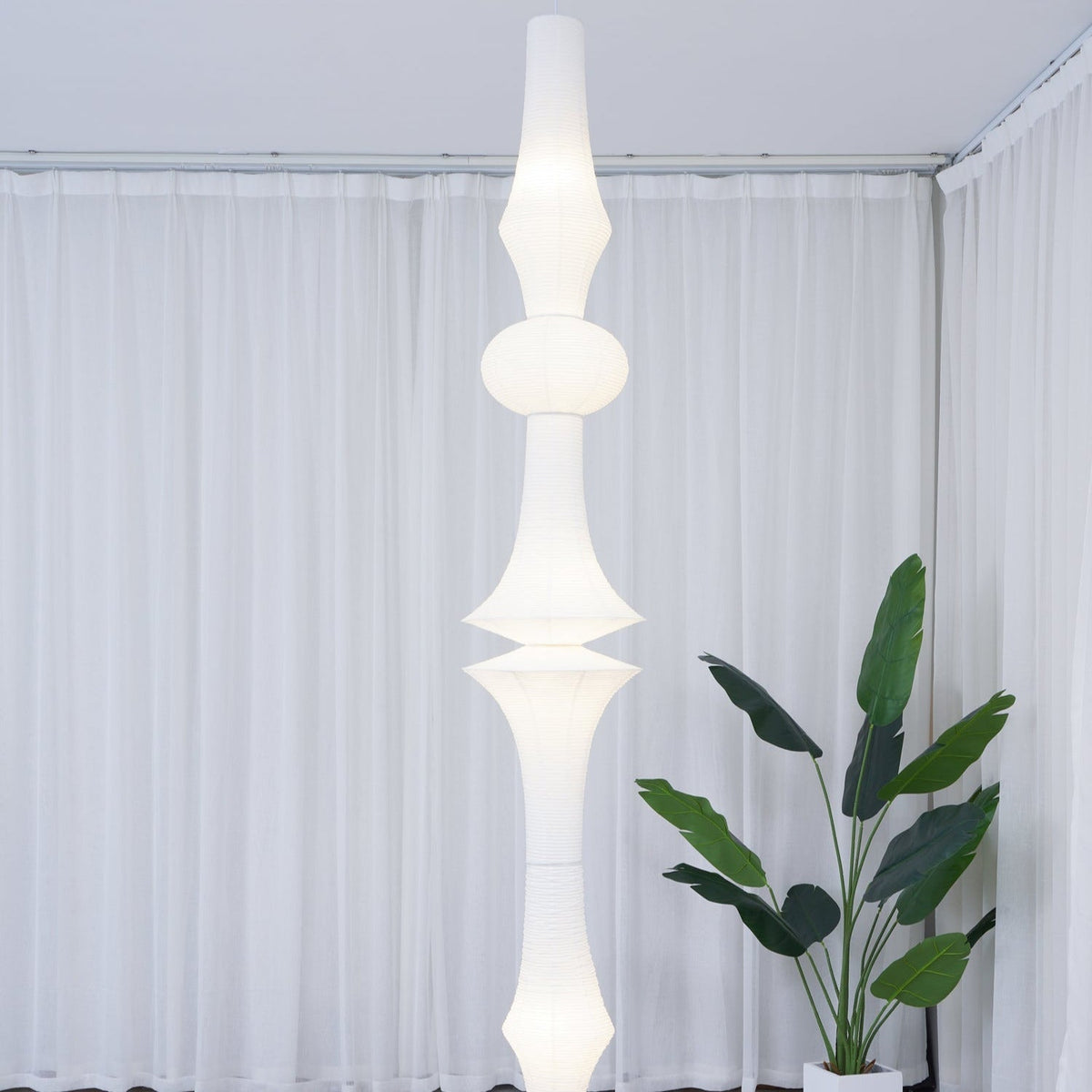 Denelmoss Mulberry Paper Pendant Light-Moonnatur