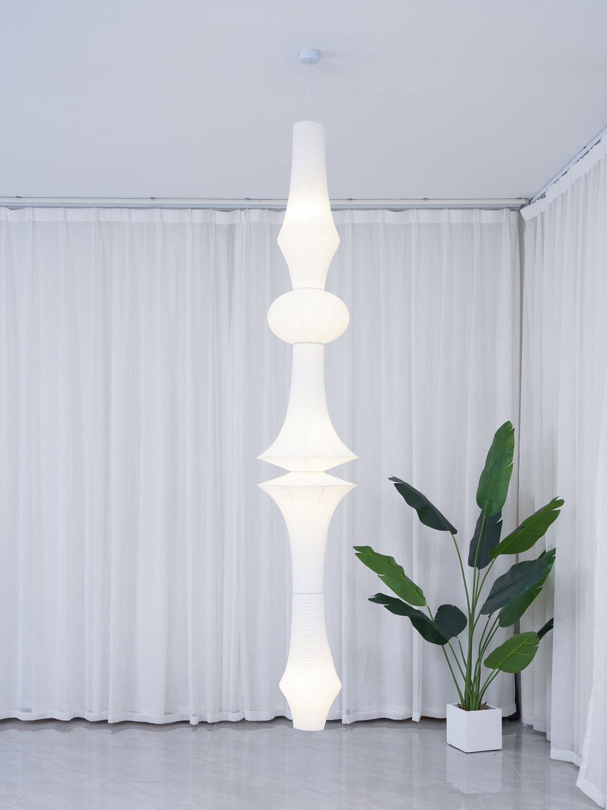 Laelena Paper Pendant Light-Moonnatur