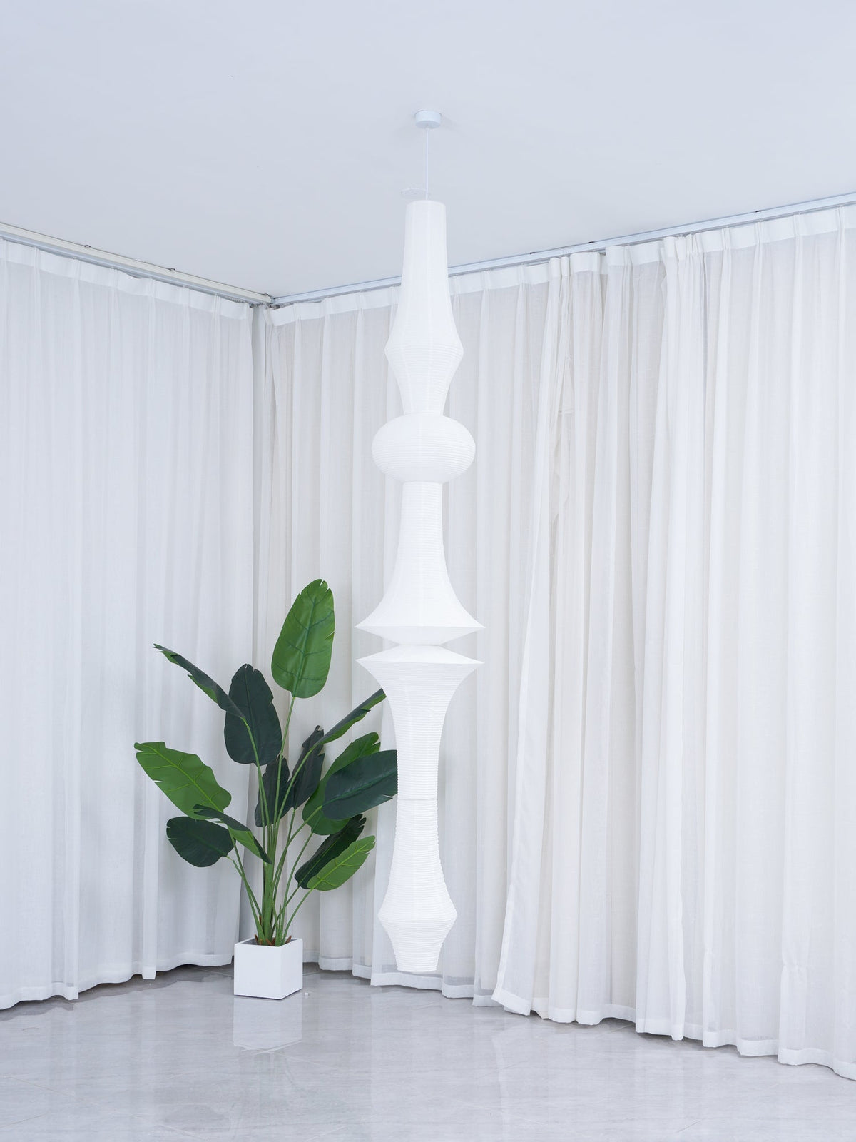 Laelena Paper Pendant Light-Moonnatur