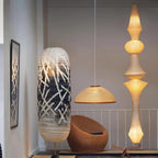 Denelmoss Mulberry Paper Pendant Light-Moonnatur