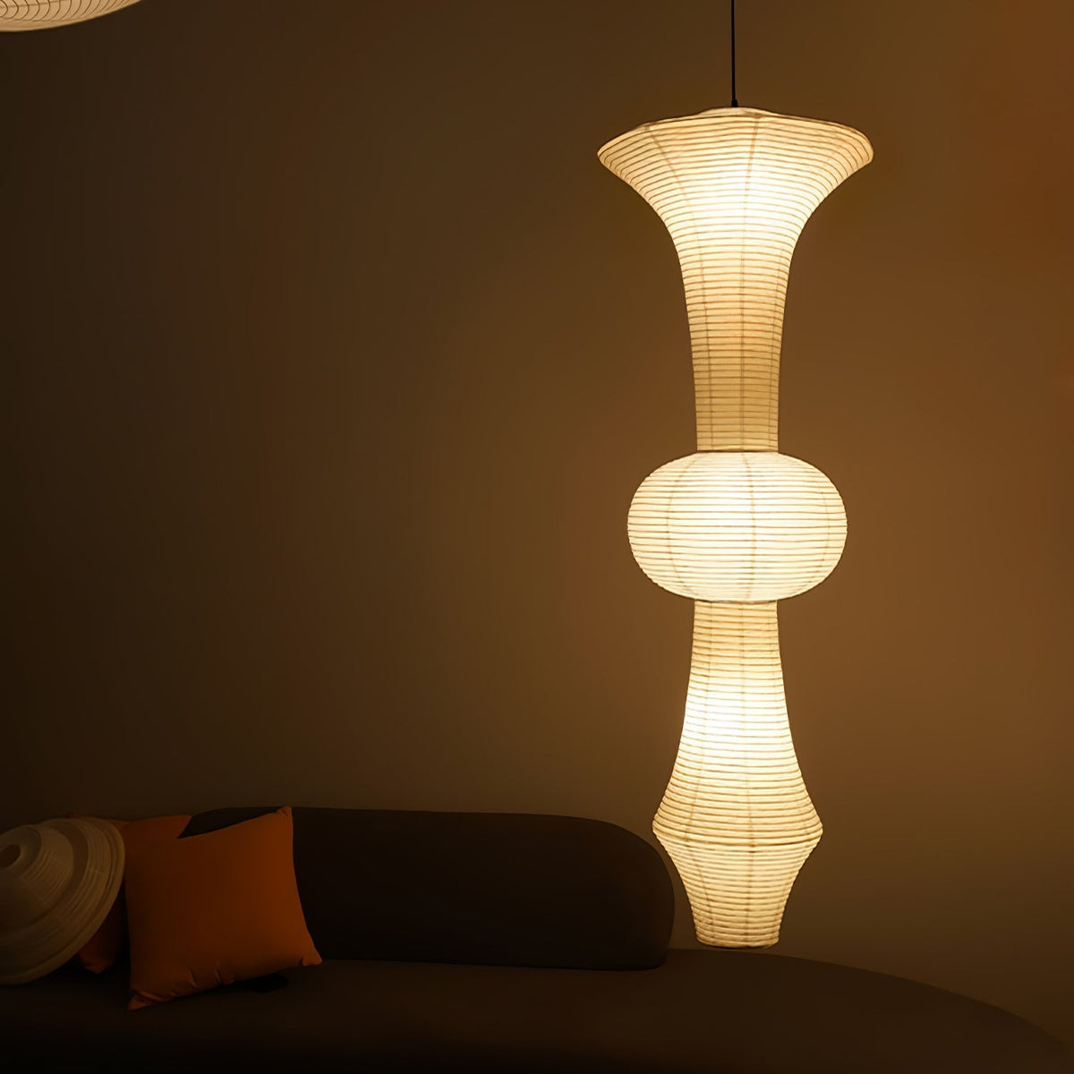 Laelena Paper Pendant Light-Moonnatur