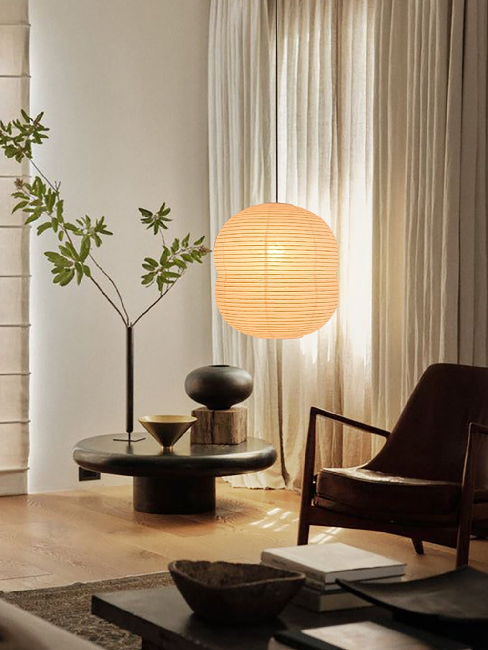 Ardenina Rice Paper Pendant Light-Moonnatur