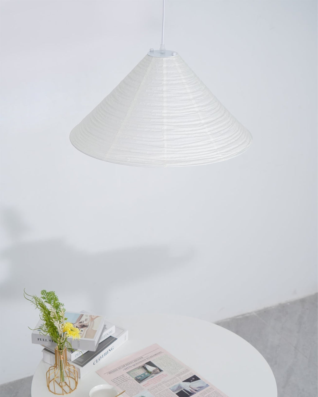 Idrisara Paper Pendant Light-Moonnatur