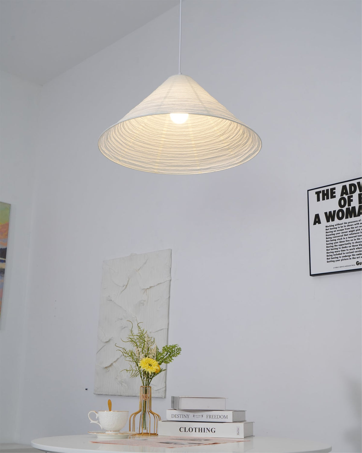 Idrisara Paper Pendant Light-Moonnatur
