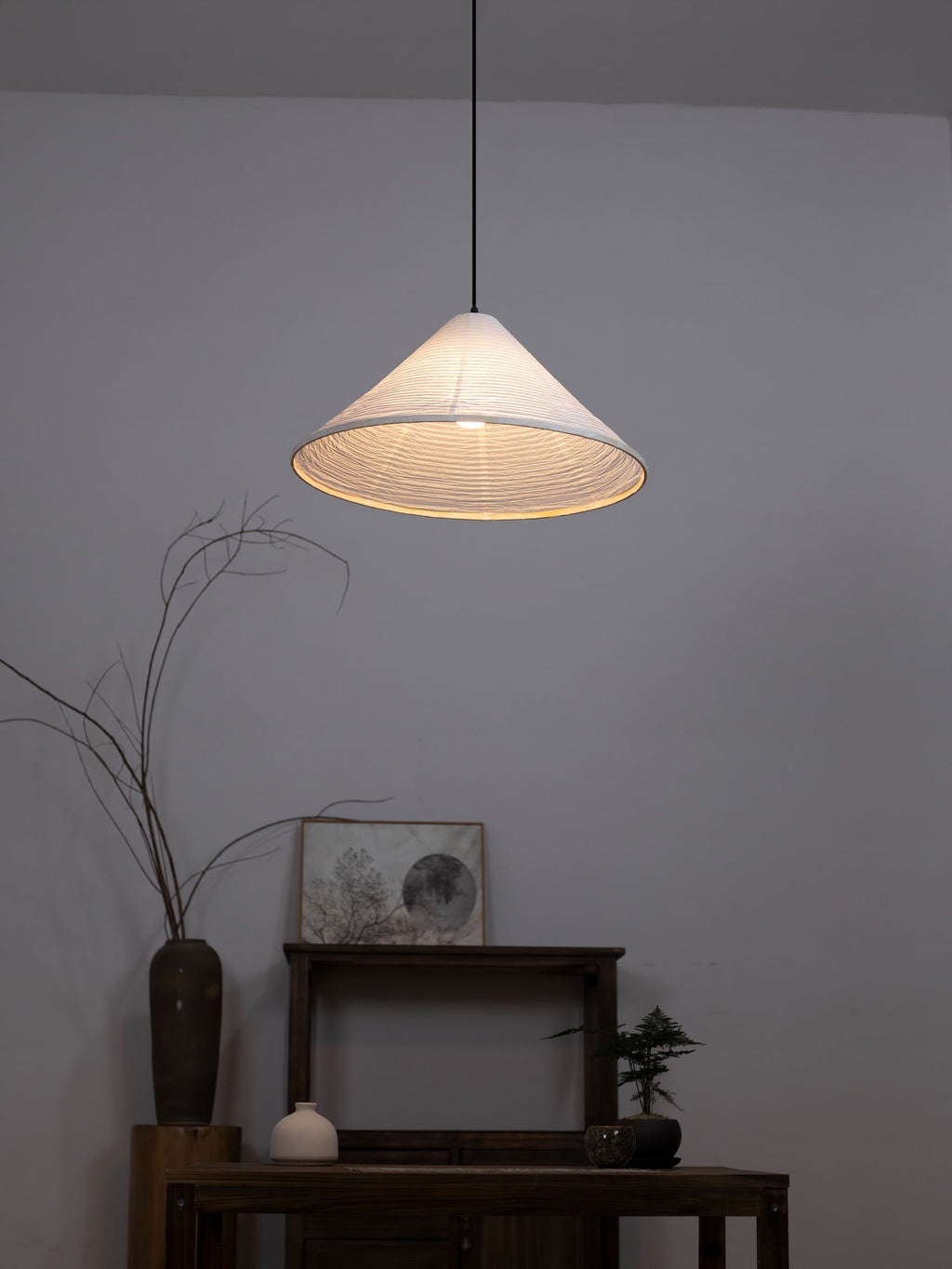 Idrisara Paper Pendant Light-Moonnatur