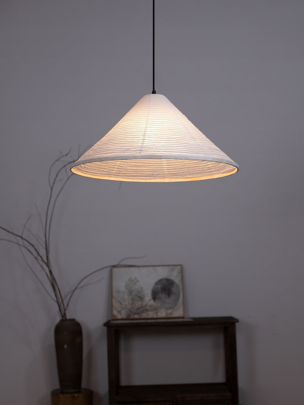 Idrisara Paper Pendant Light-Moonnatur