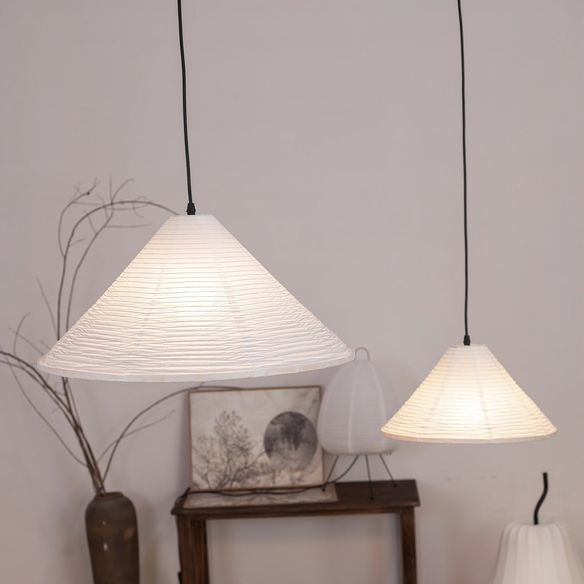 Idrisara Paper Pendant Light-Moonnatur
