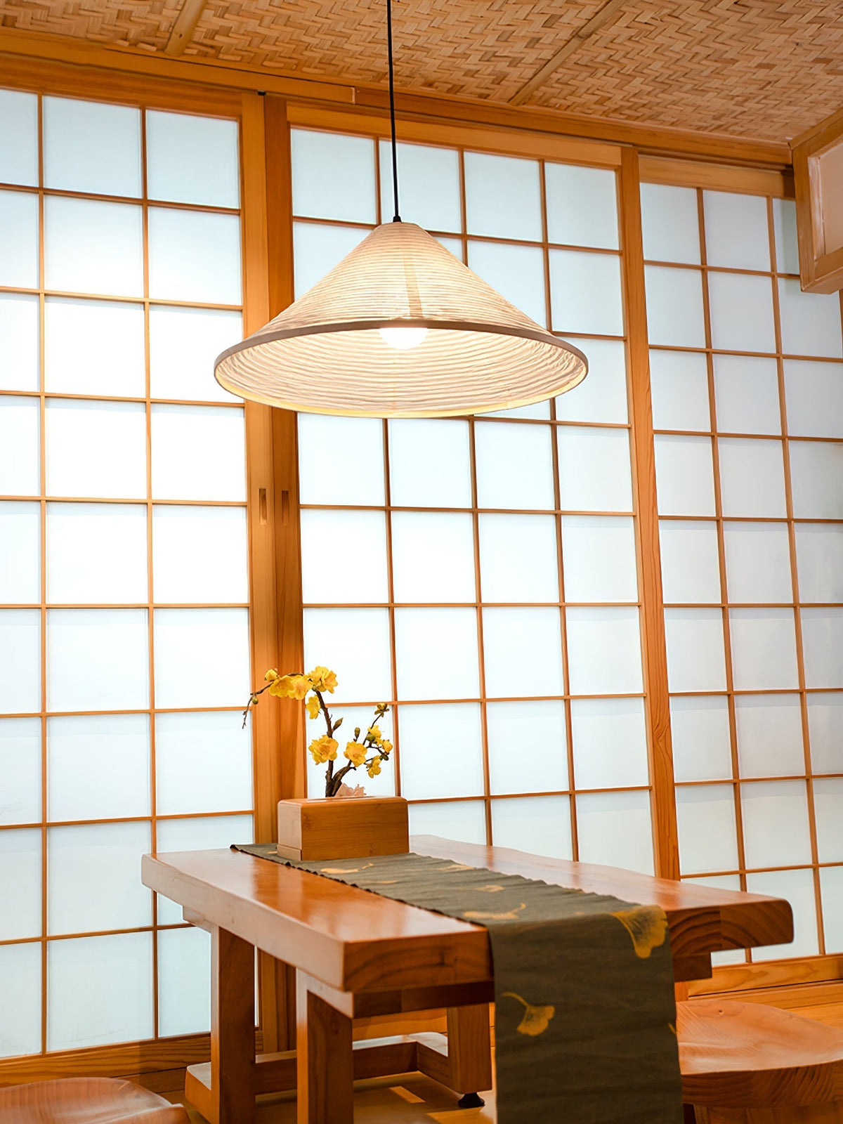Idrisara Paper Pendant Light-Moonnatur