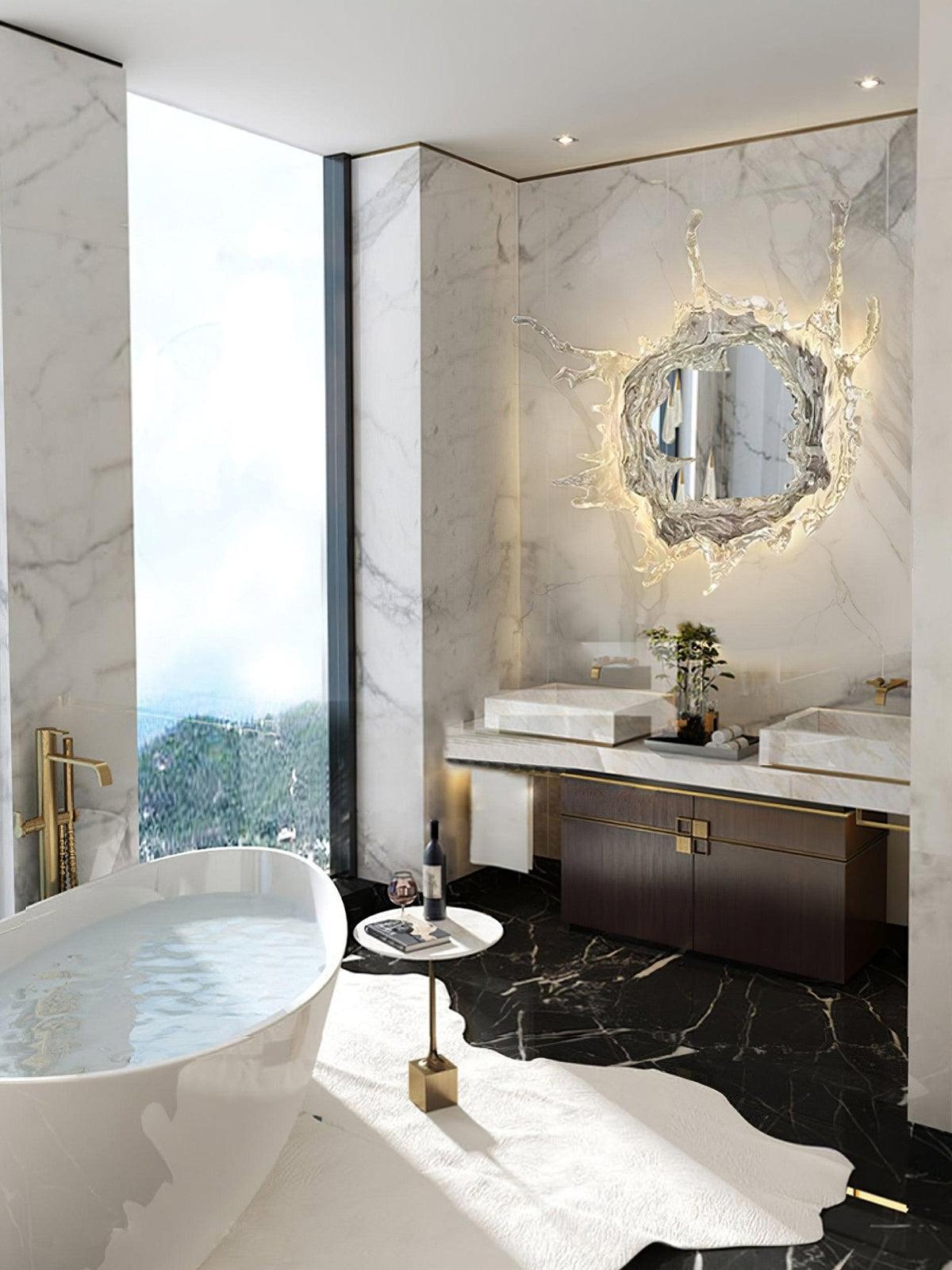 Finrena Mirror Wall Light-Moonnatur