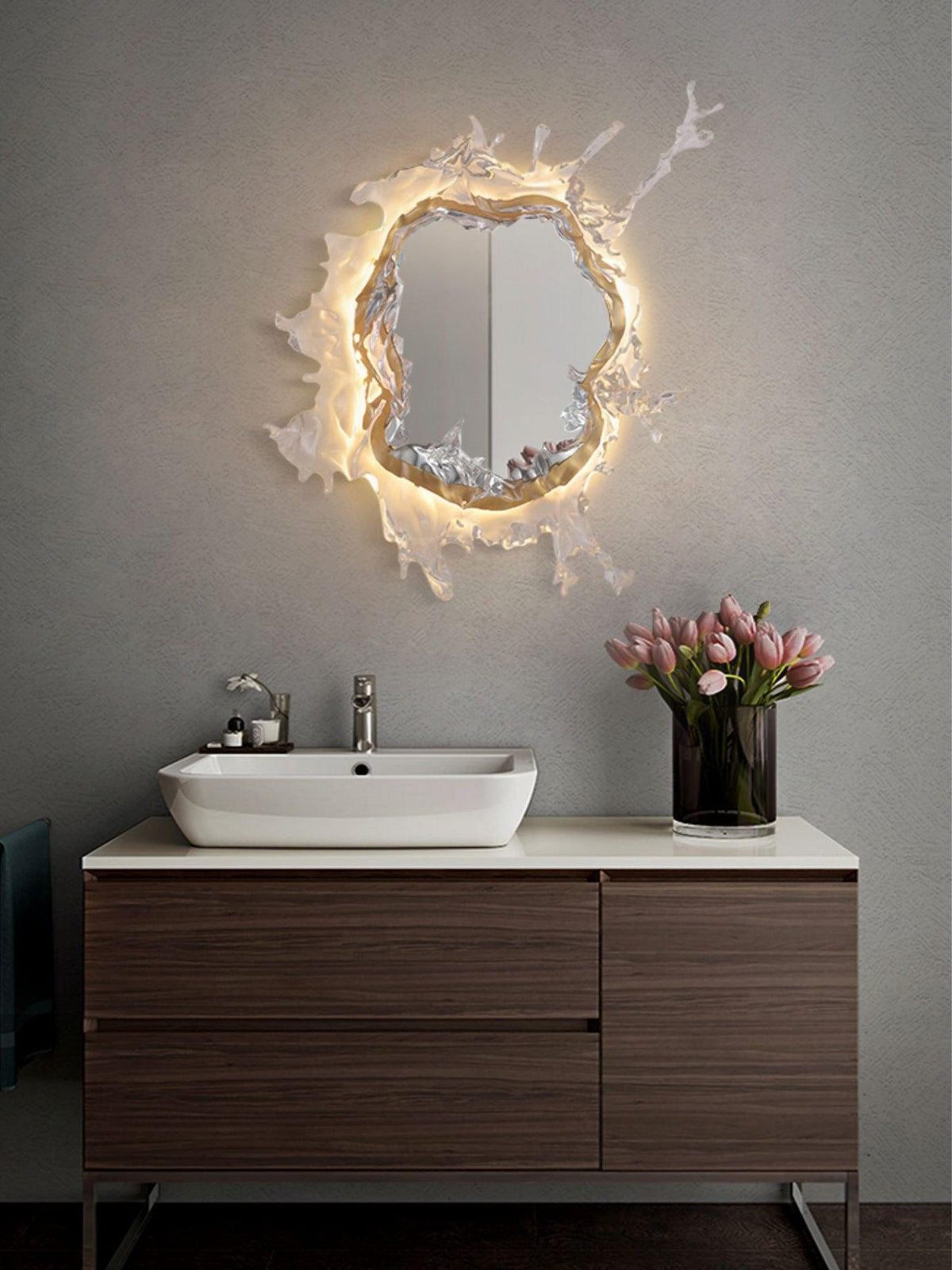 Finrena Mirror Wall Light-Moonnatur