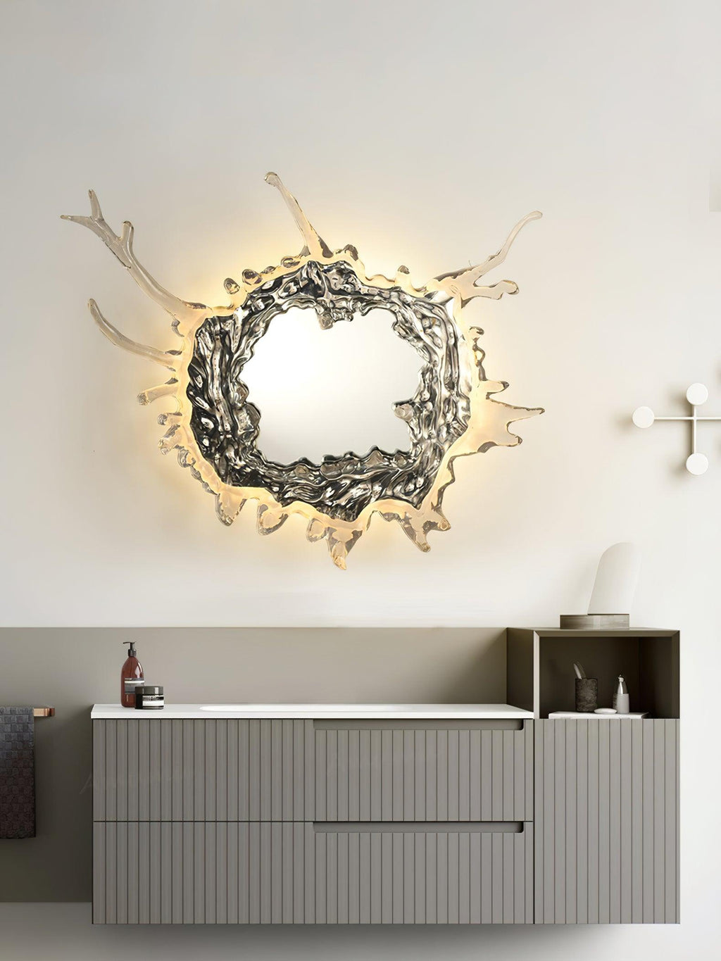 Finrena Mirror Wall Light-Moonnatur