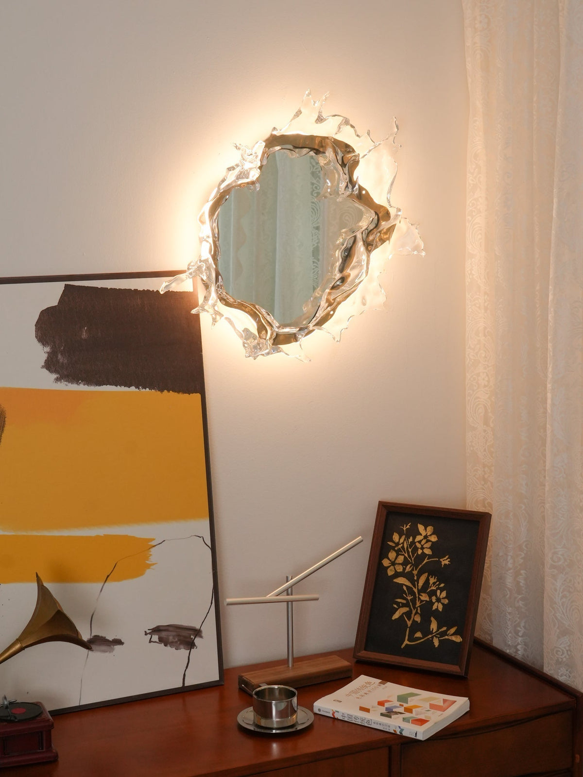 Finrena Mirror Wall Light-Moonnatur