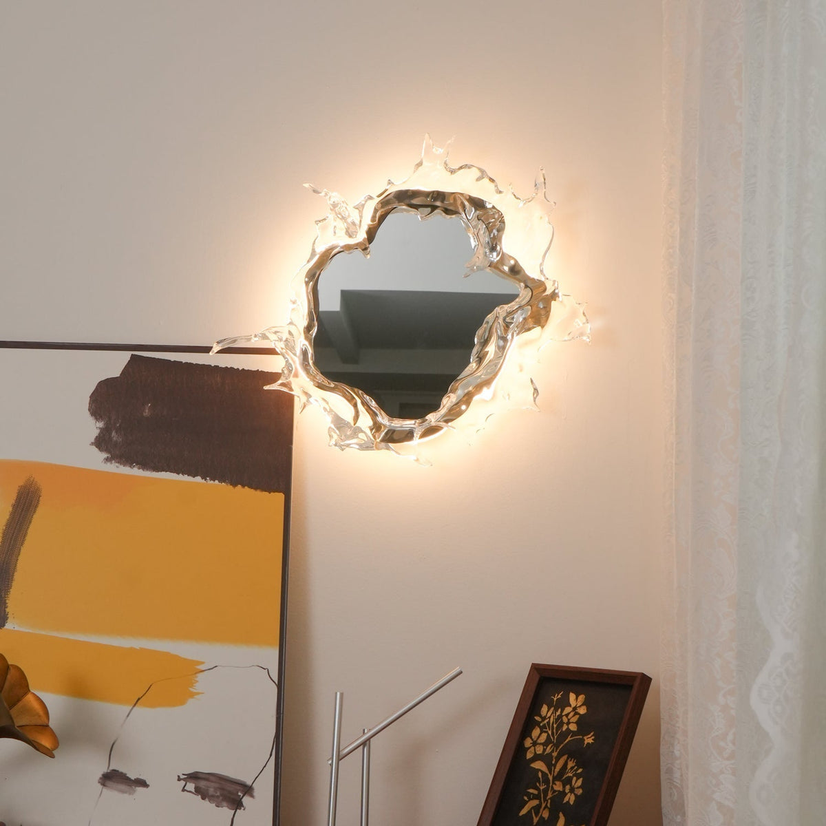 Finrena Mirror Wall Light-Moonnatur