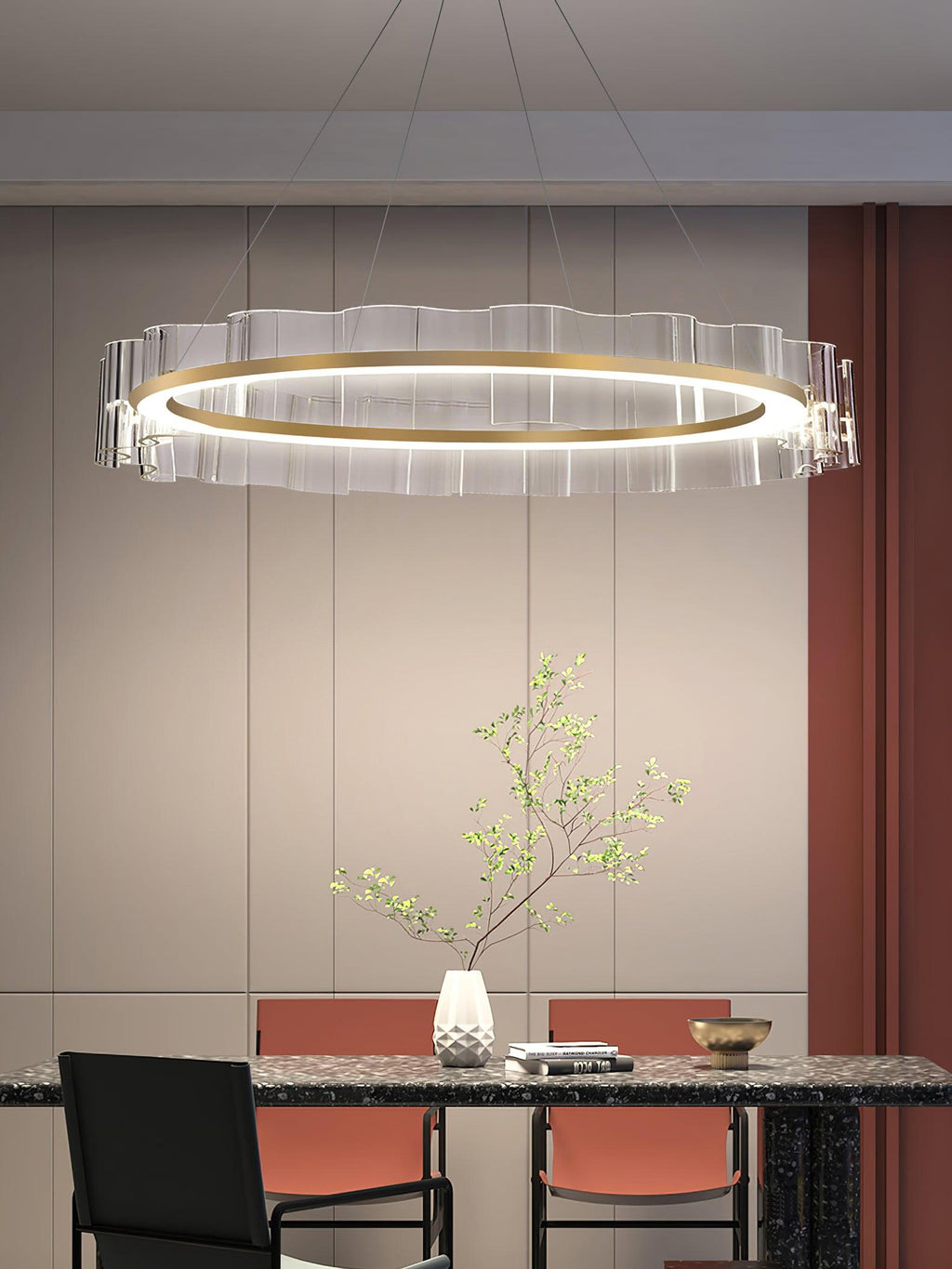 Oakenera Acrylic Chandelier-Moonnatur