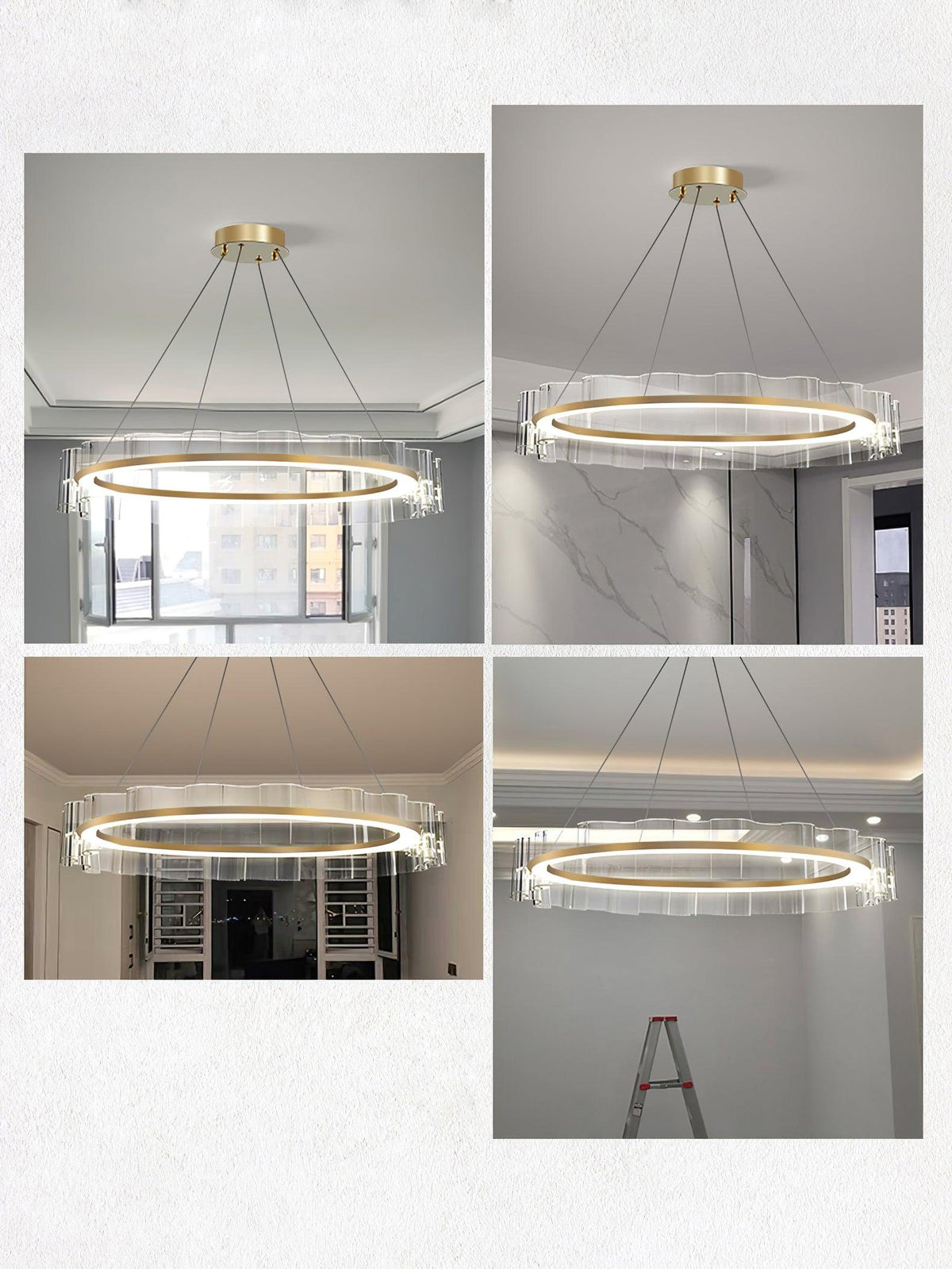 Oakenera Acrylic Chandelier-Moonnatur