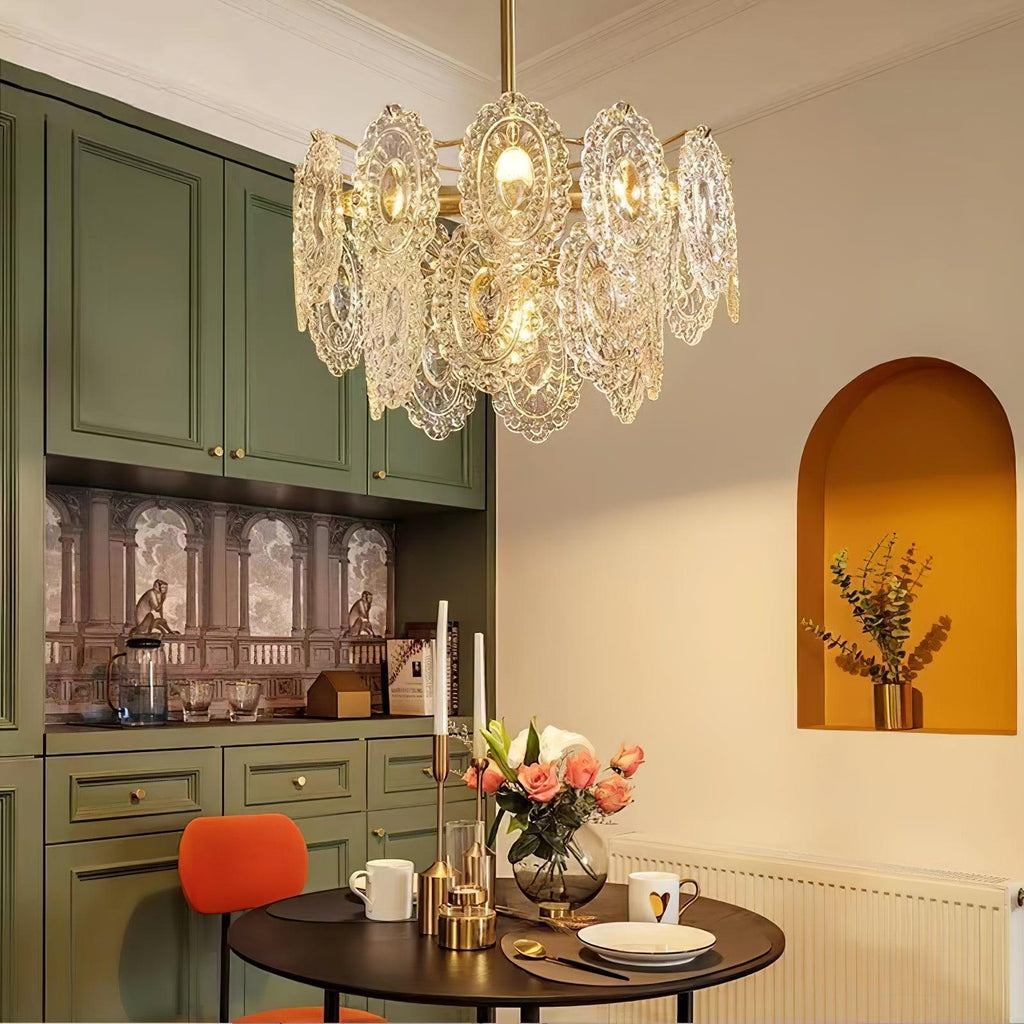 Briarden Glass Chandelier-Moonnatur