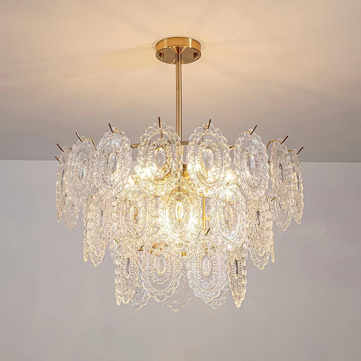 Briarden Glass Chandelier-Moonnatur
