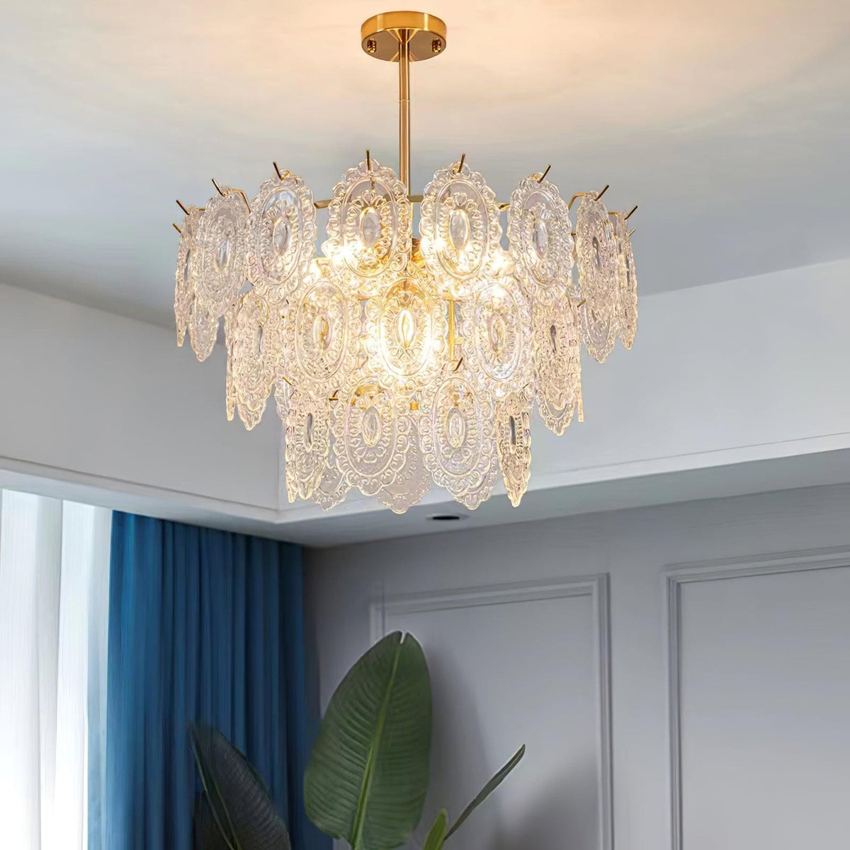 Briarden Glass Chandelier-Moonnatur