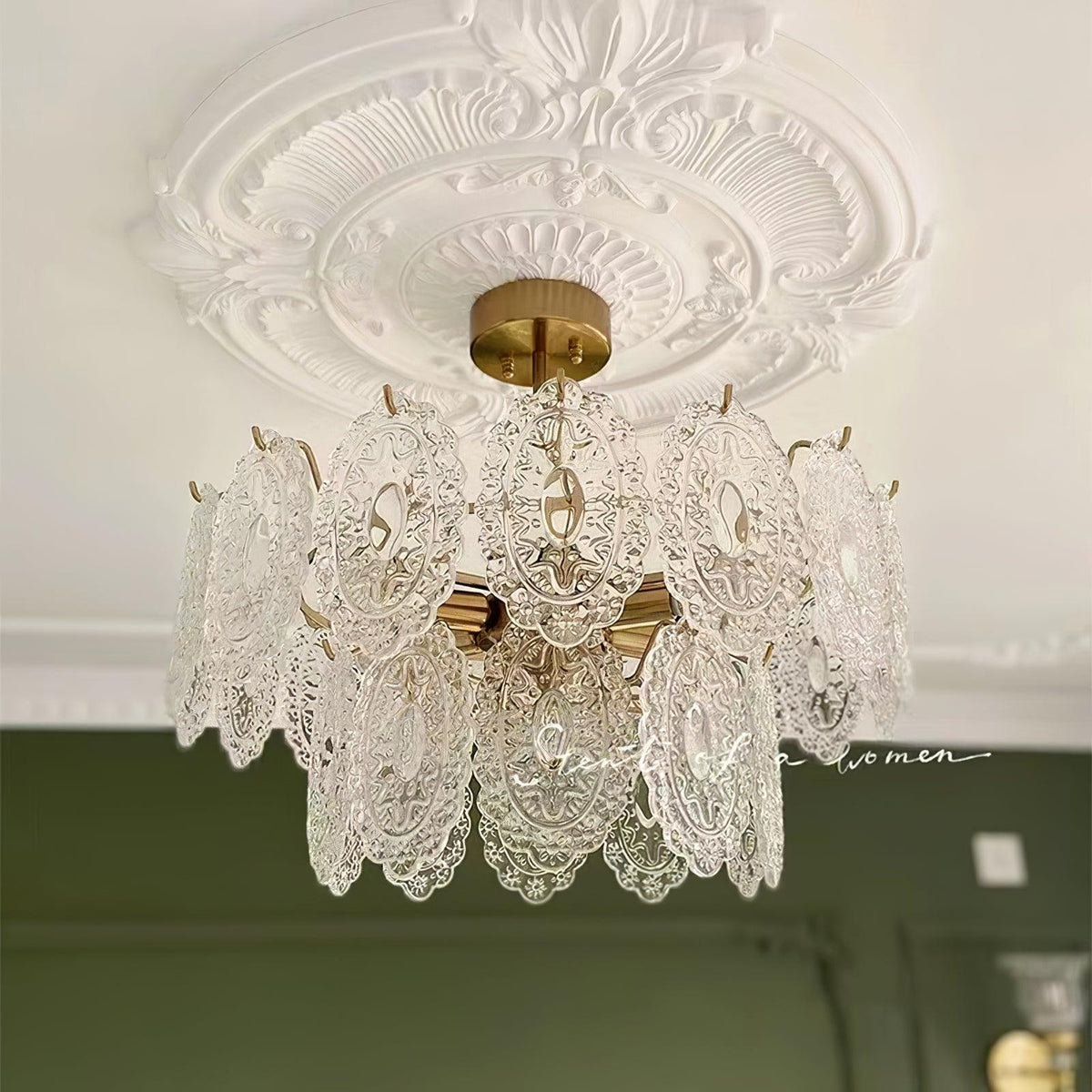 Briarden Glass Chandelier-Moonnatur
