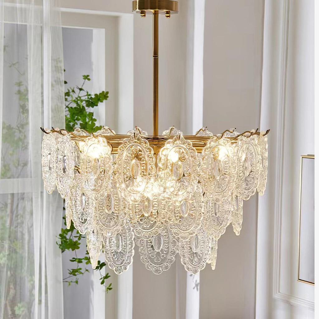 Briarden Glass Chandelier-Moonnatur