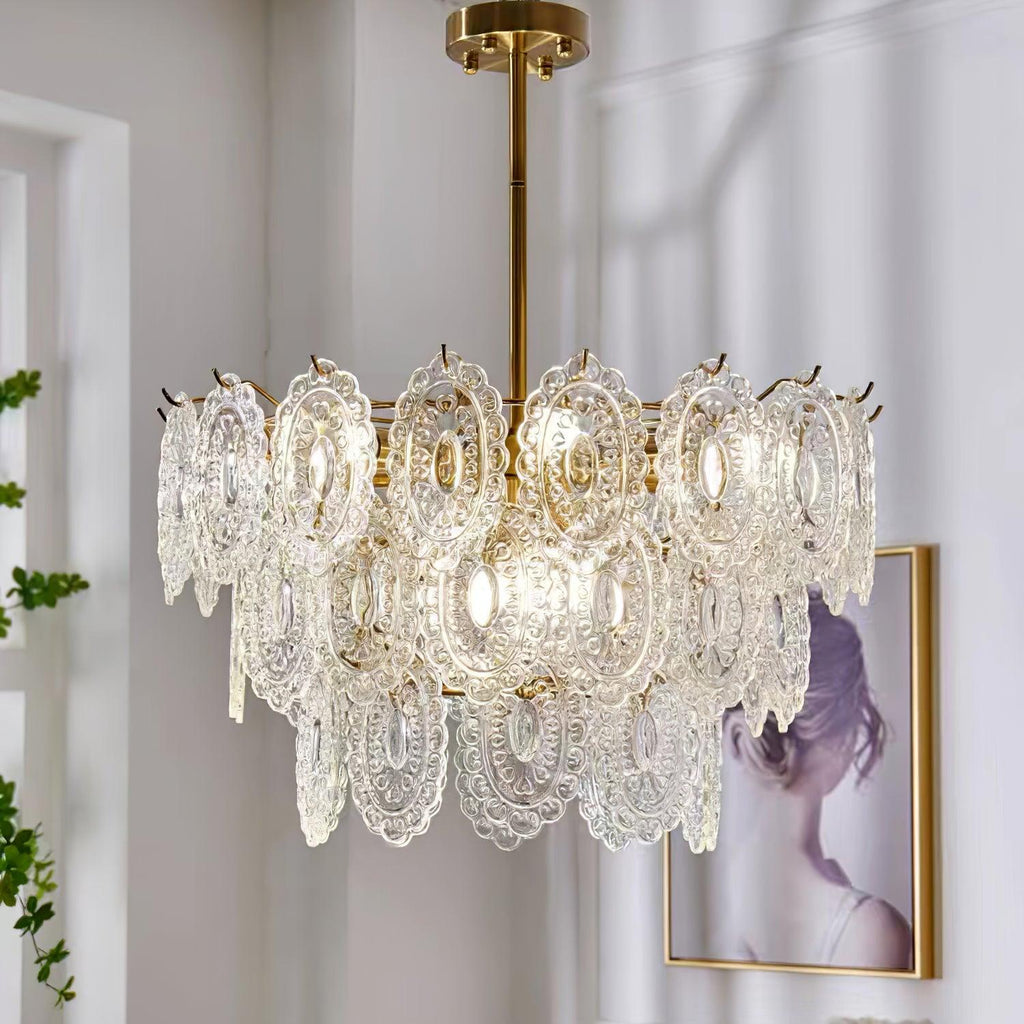 Briarden Glass Chandelier-Moonnatur