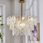 Briarden Glass Chandelier-Moonnatur