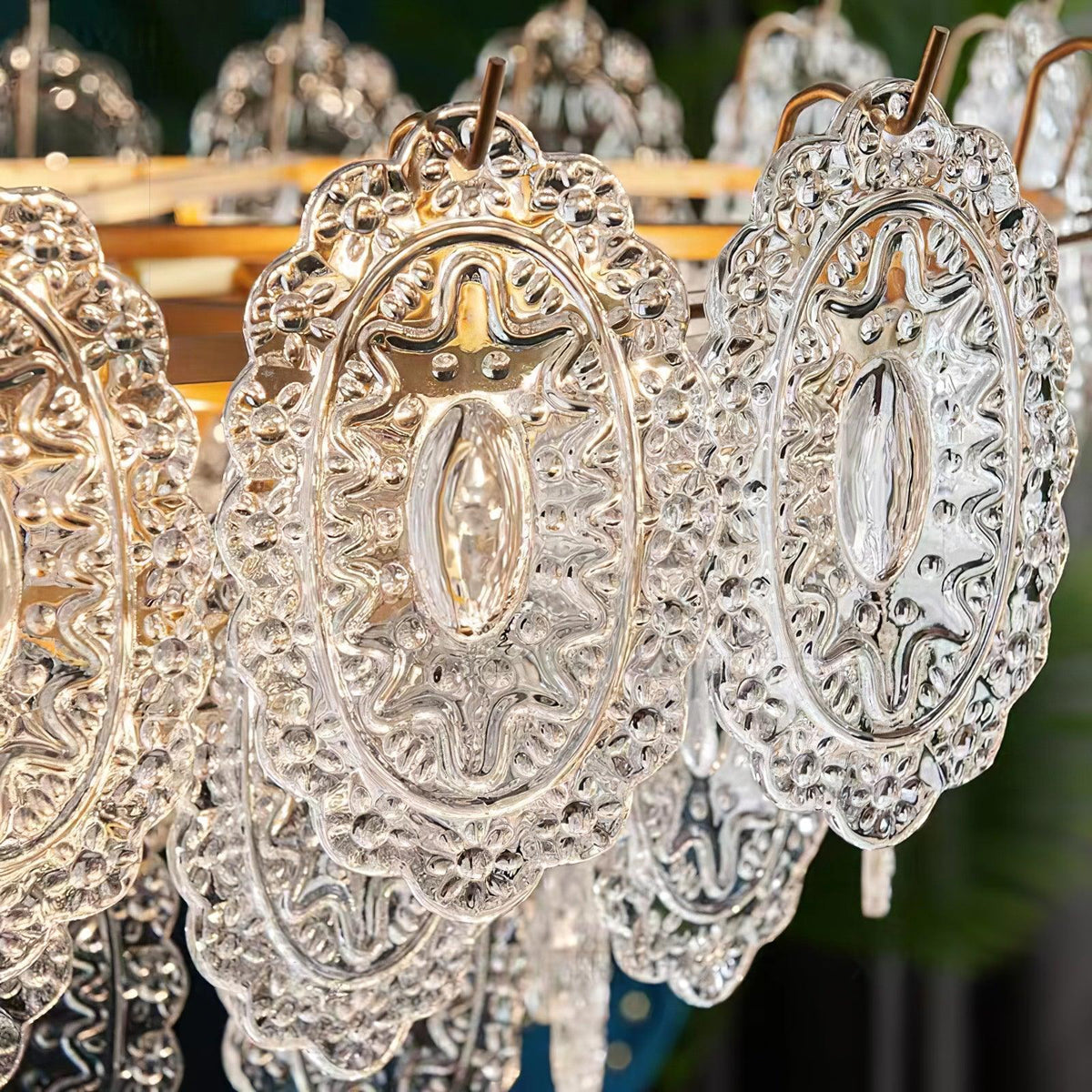 Briarden Glass Chandelier-Moonnatur