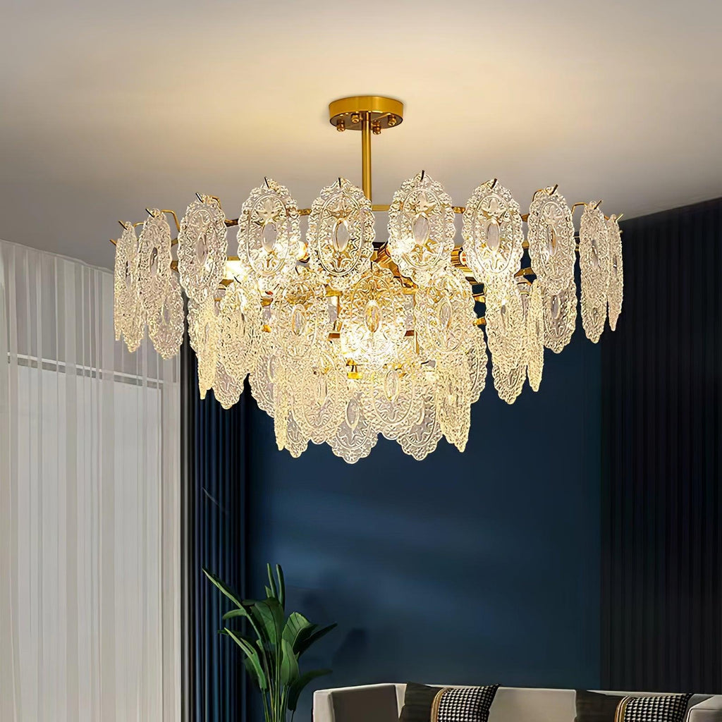 Briarden Glass Chandelier-Moonnatur